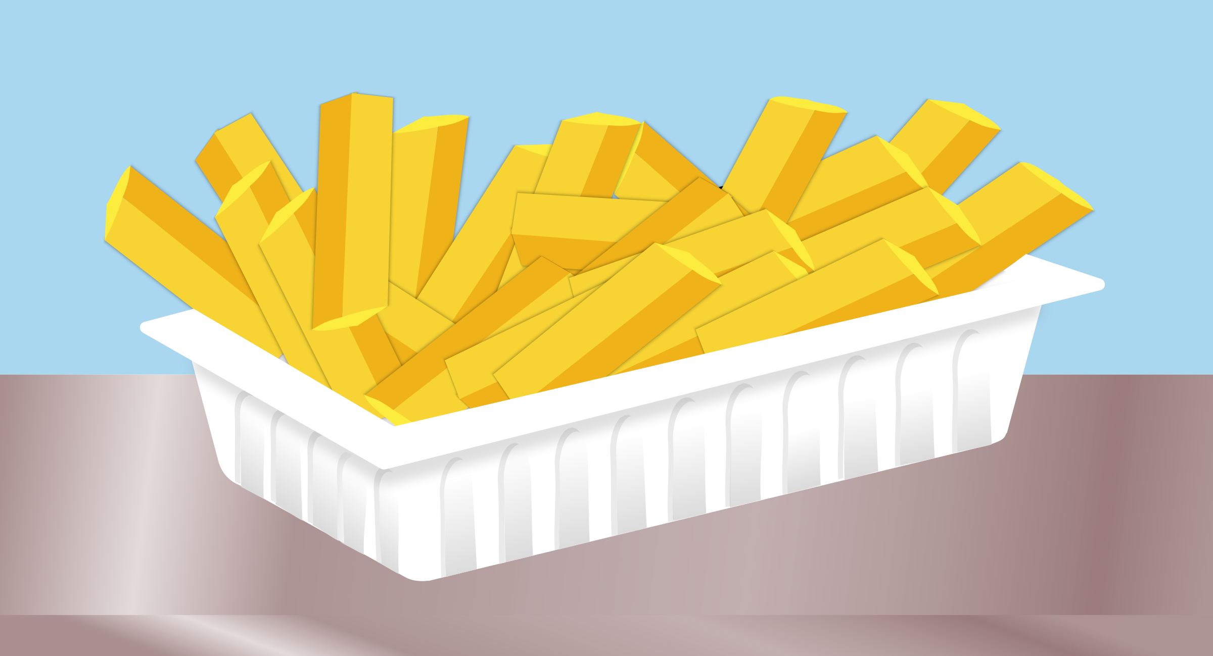 Clipart - Fries withou...