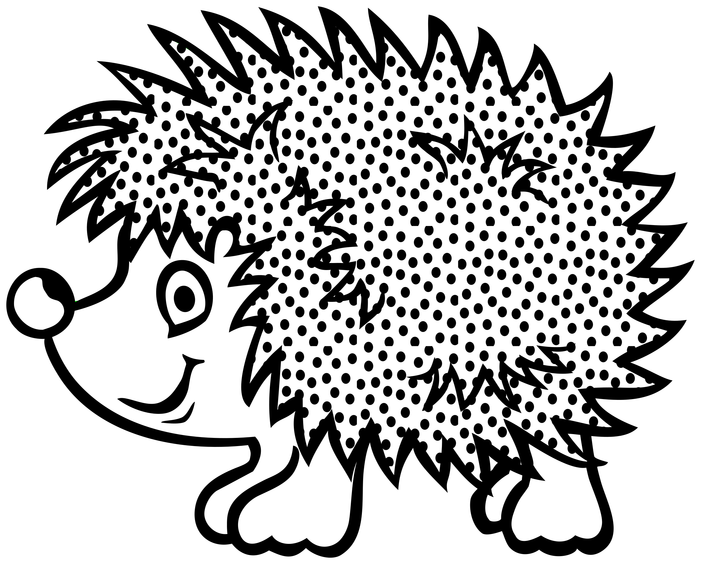 hedgehog clipart outline - photo #6