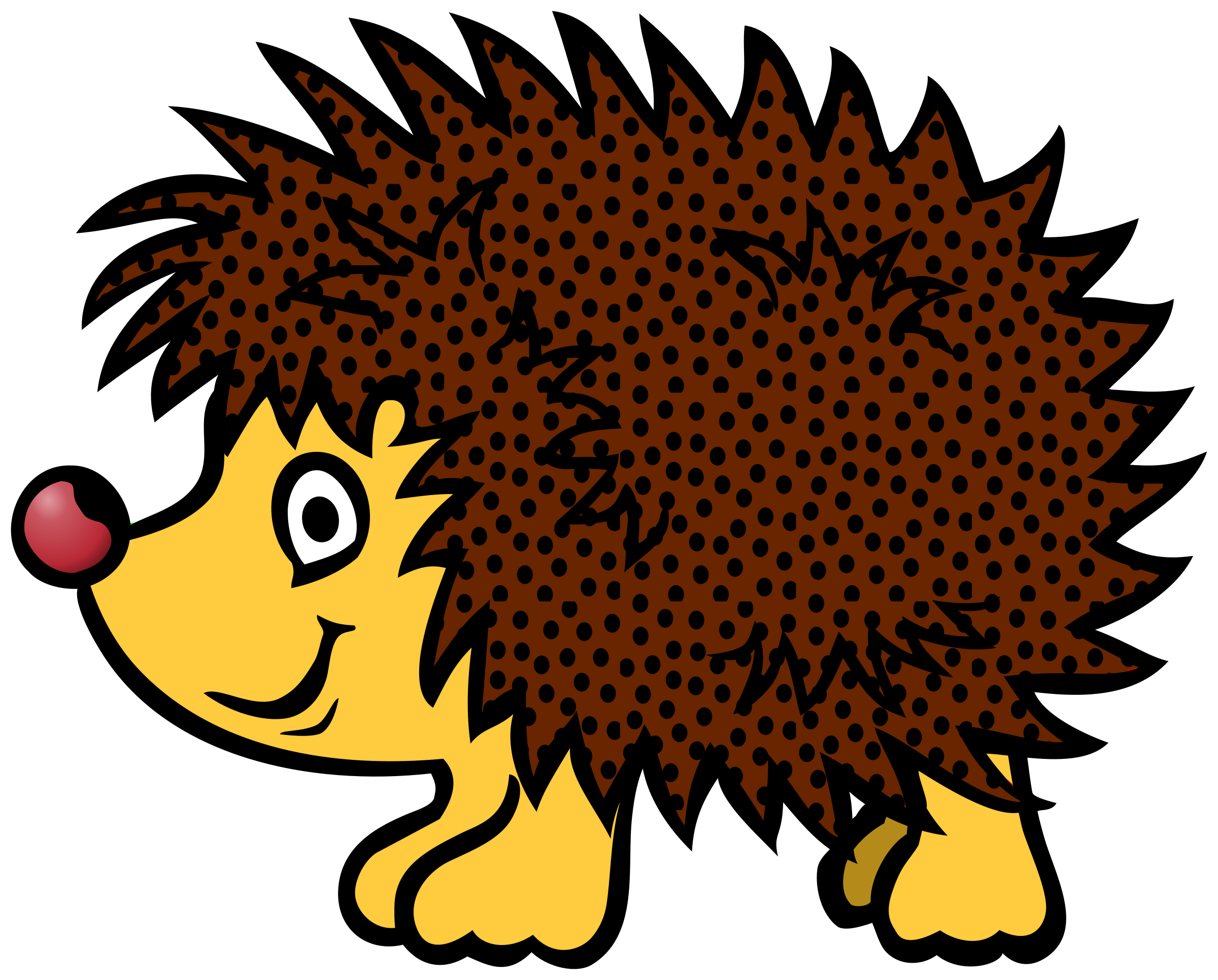 hedgehog clipart outline - photo #10