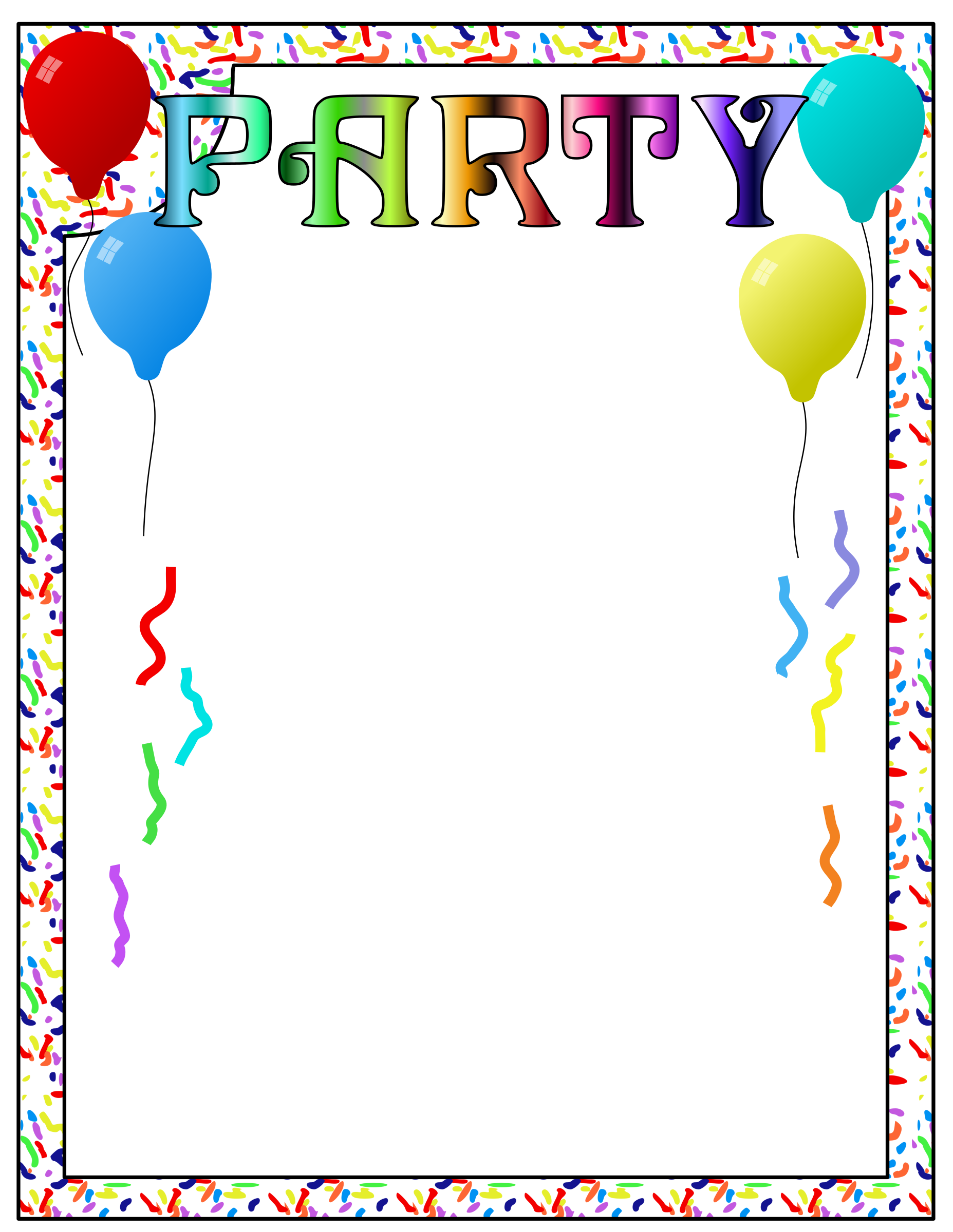 clipart party sign