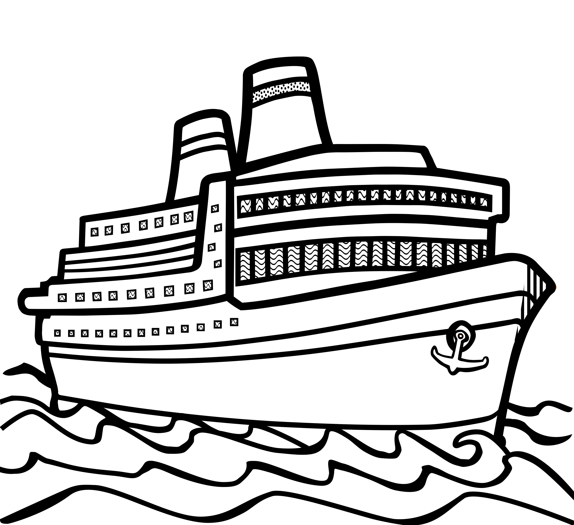 Clipart - ship - lineart