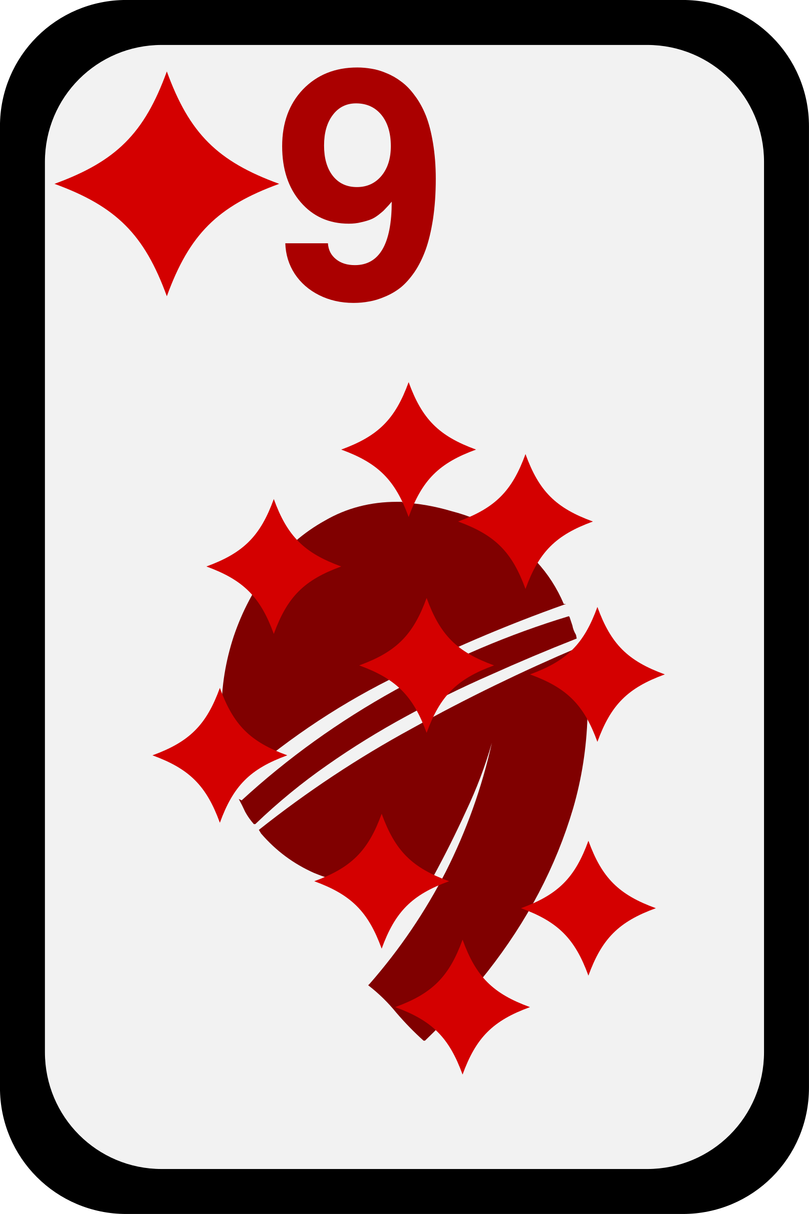 Clipart - Nine of Diamonds