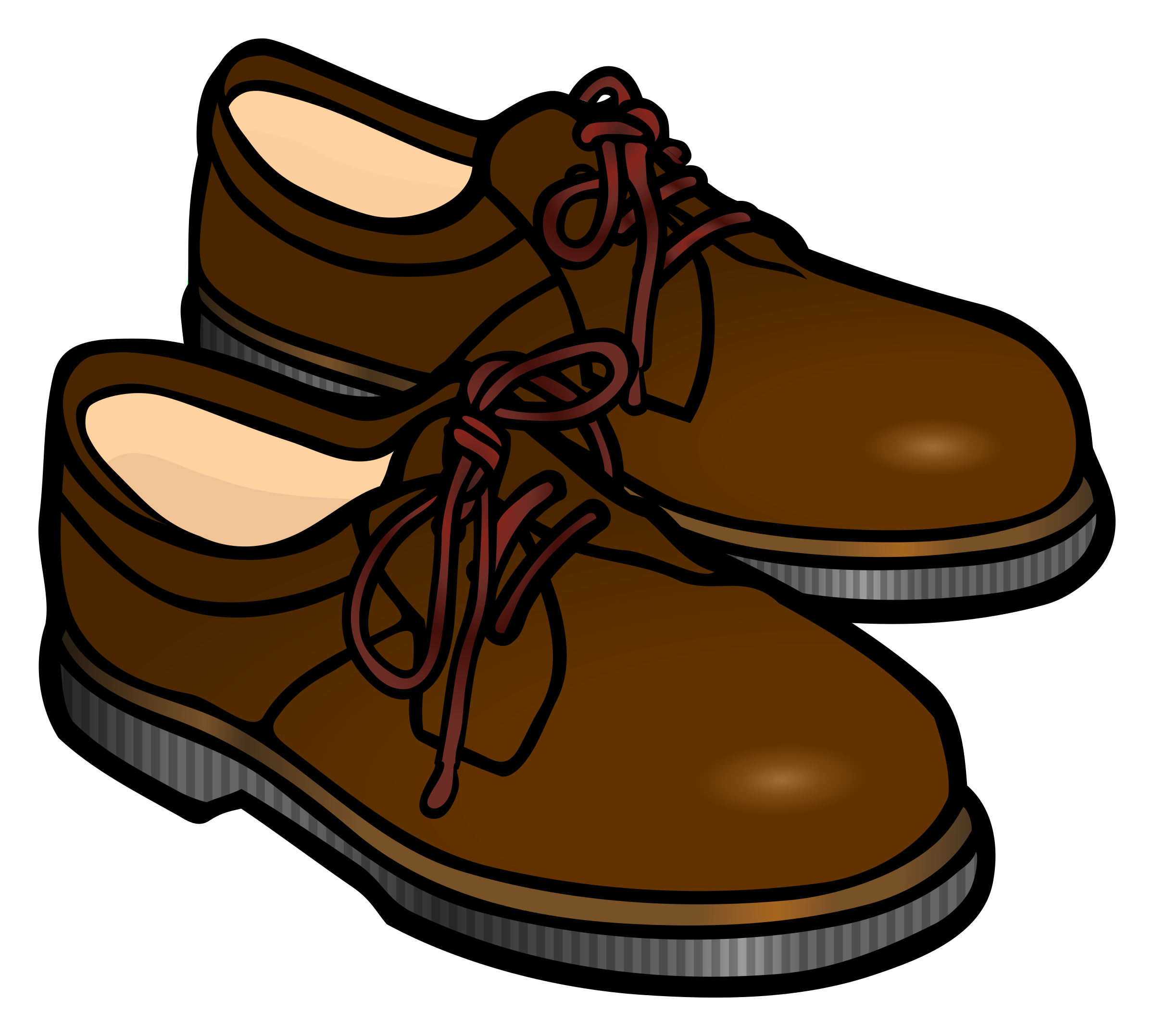 Clip Art Brown Shoes – Cliparts