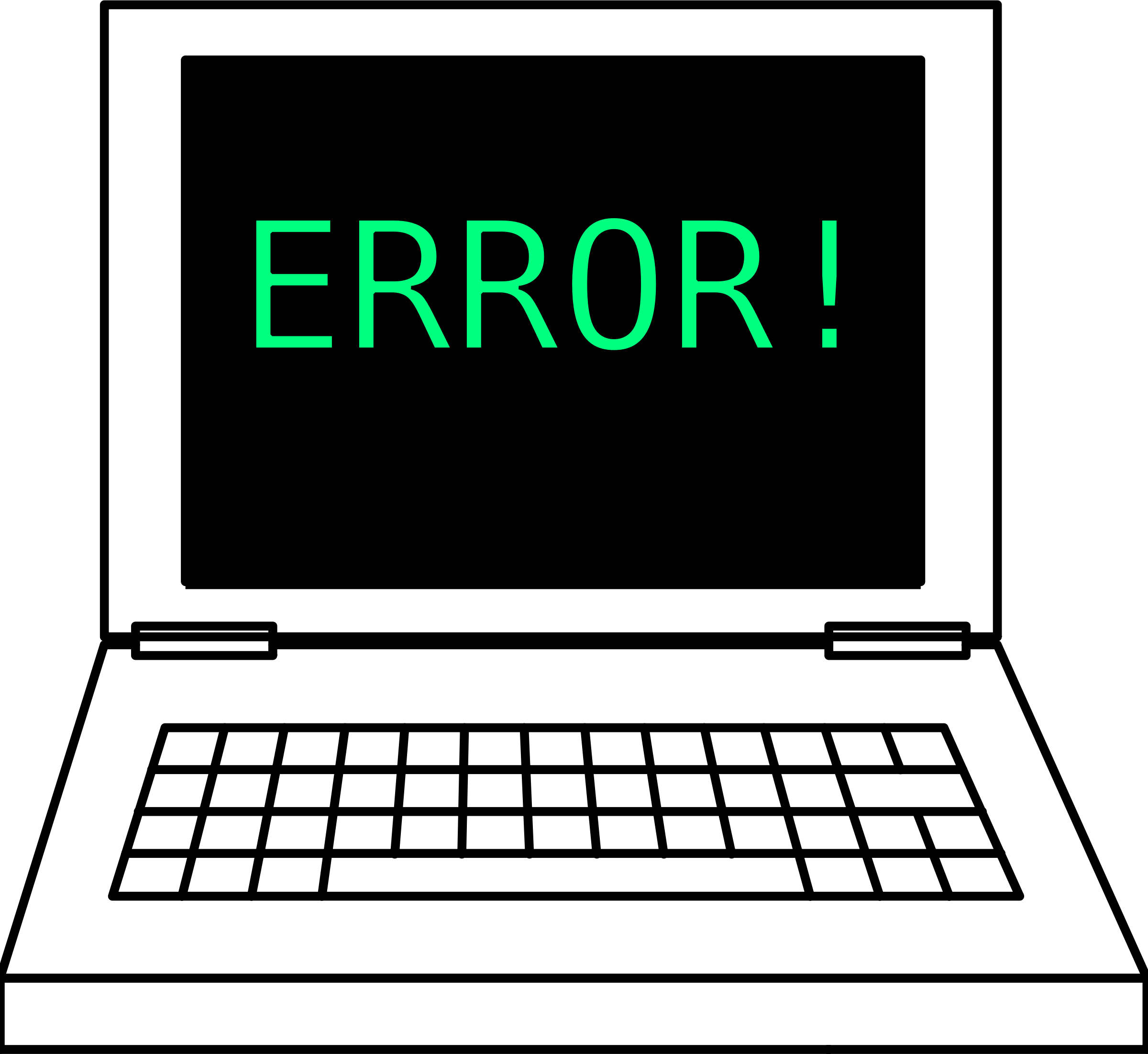 computer error clipart - photo #1