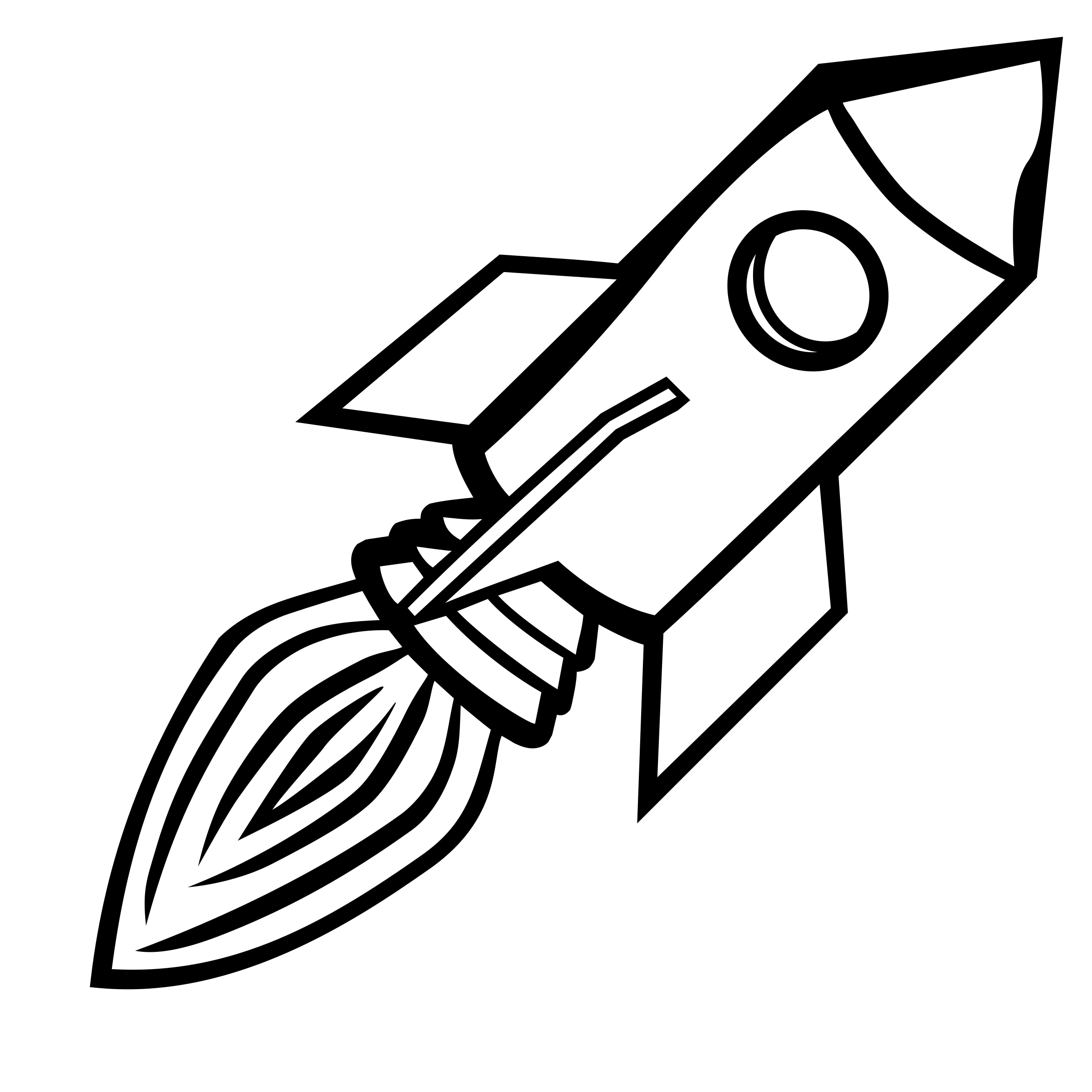 rocket ship clipart black and white - photo #23