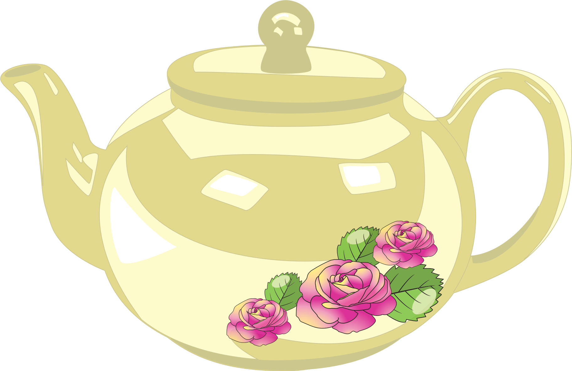 clipart-teapot-with-rose-decoration