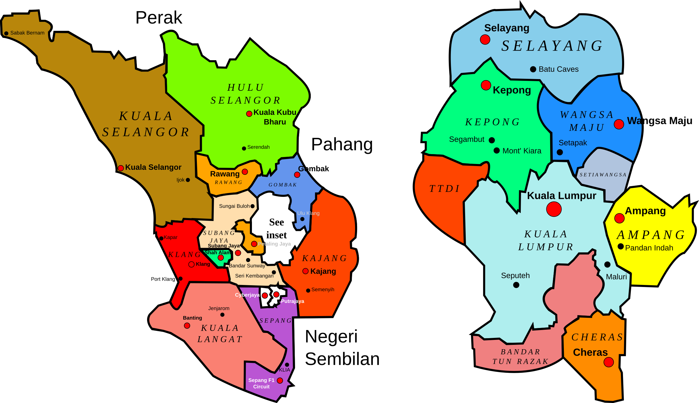 Maps Selangor