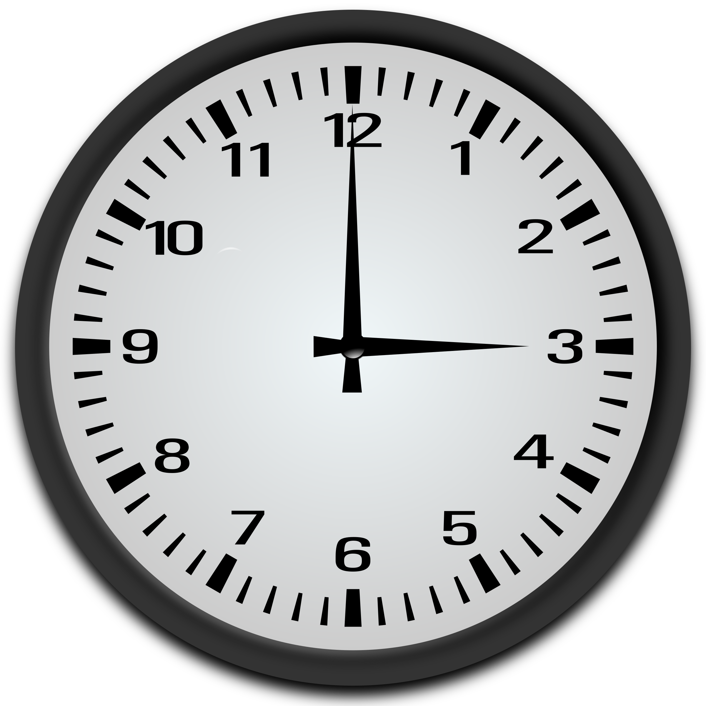 Clipart - 3 o'clock