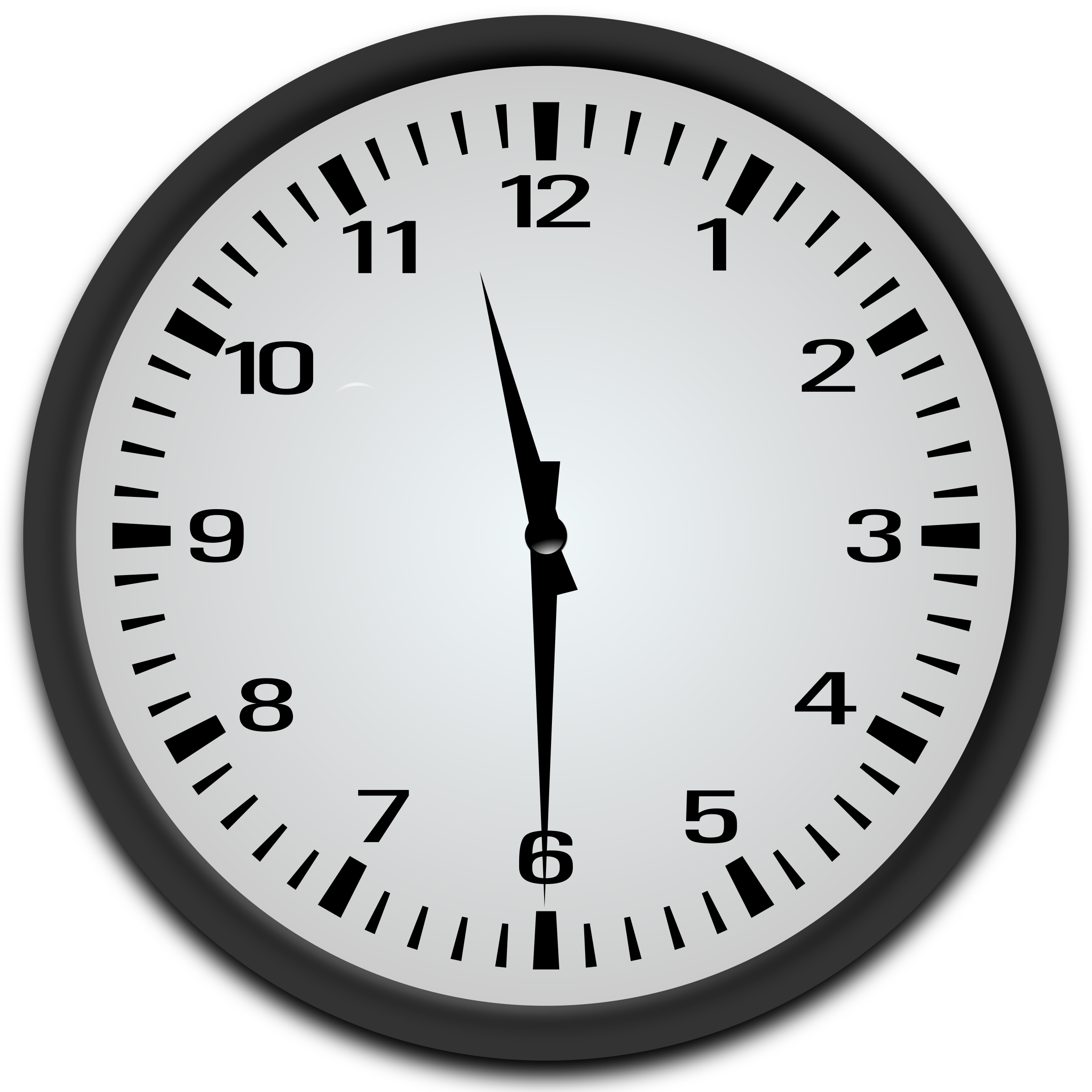 Clipart - Half Past 11 o'clock