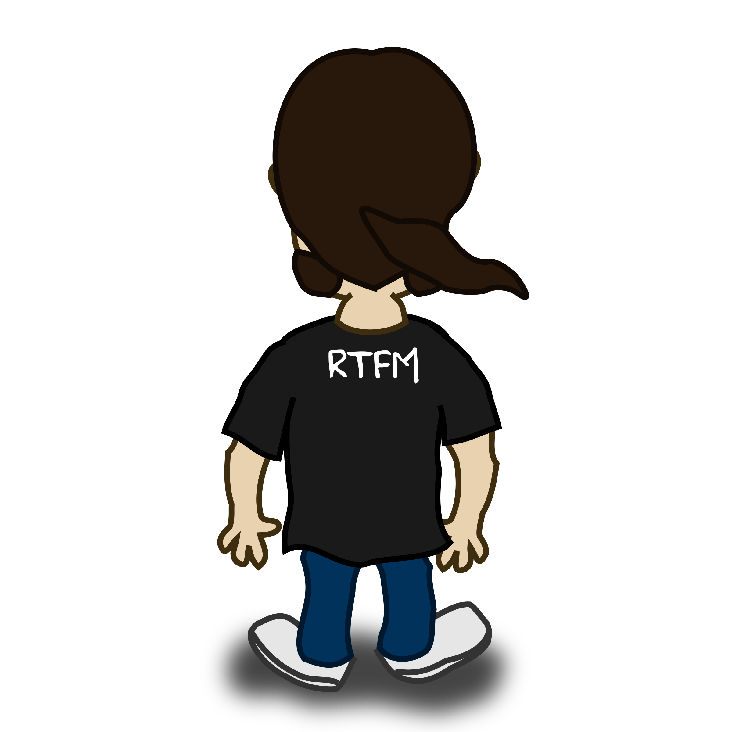 Clipart - Comic characters: Back