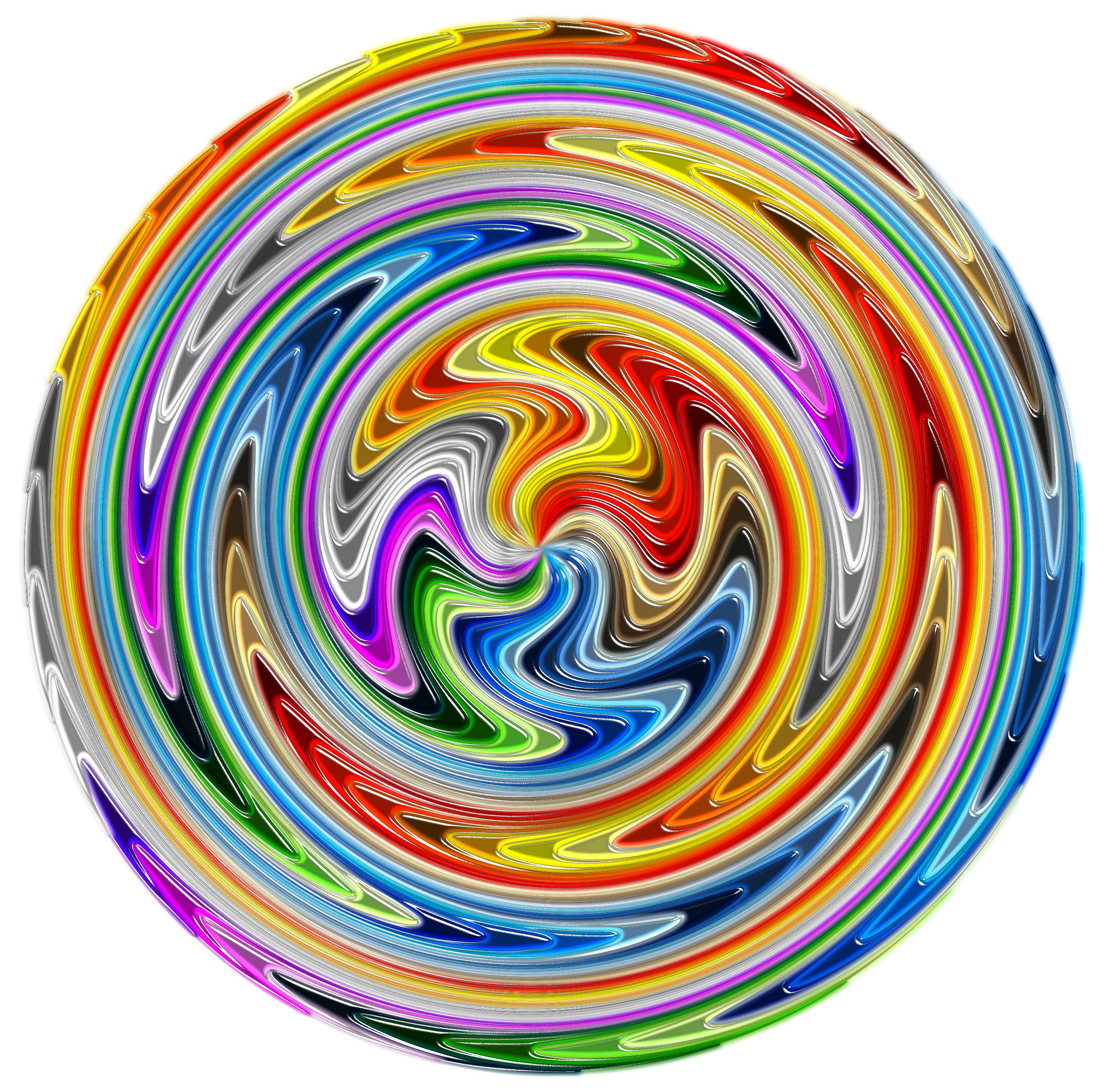 Clipart - Colorful Paint Swirls
