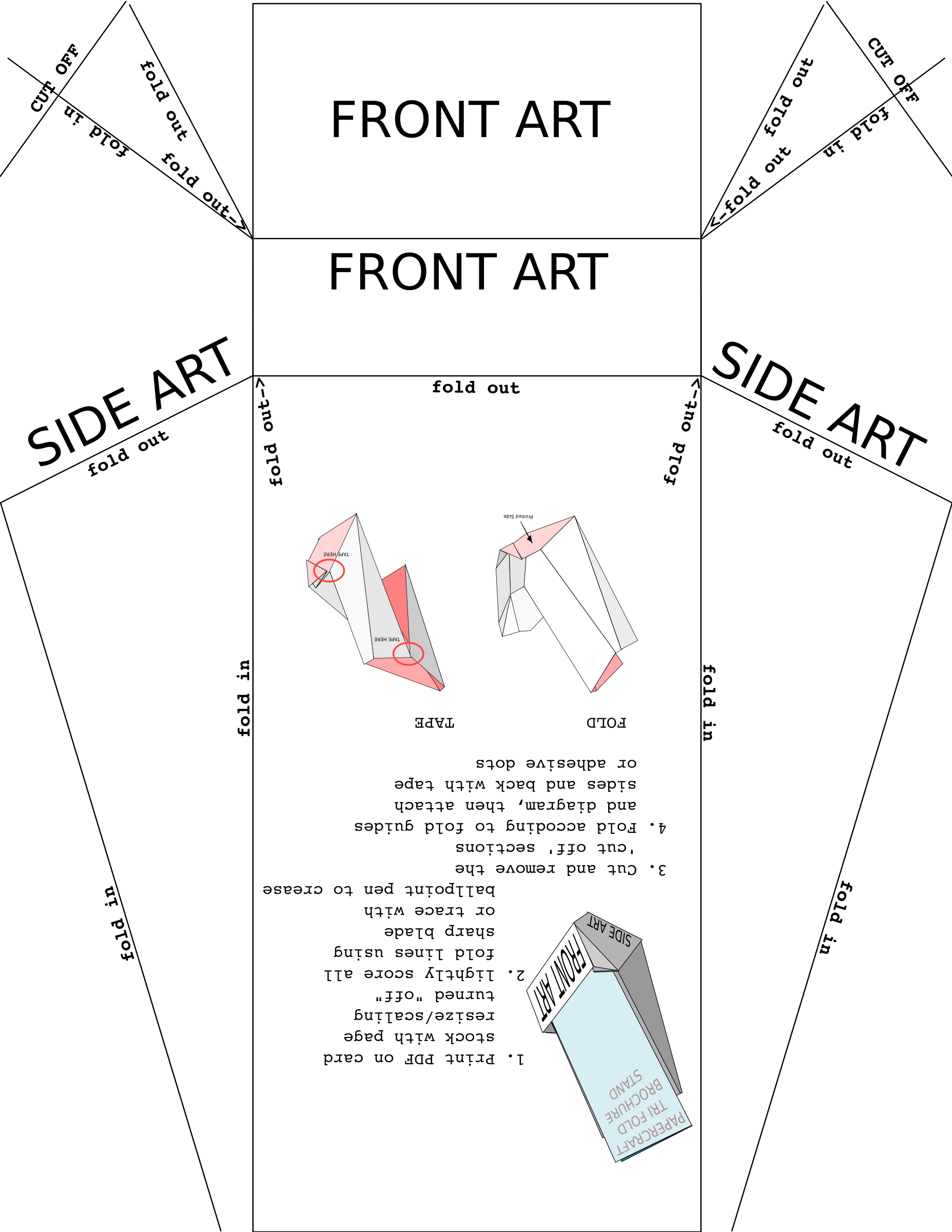 tri fold stand