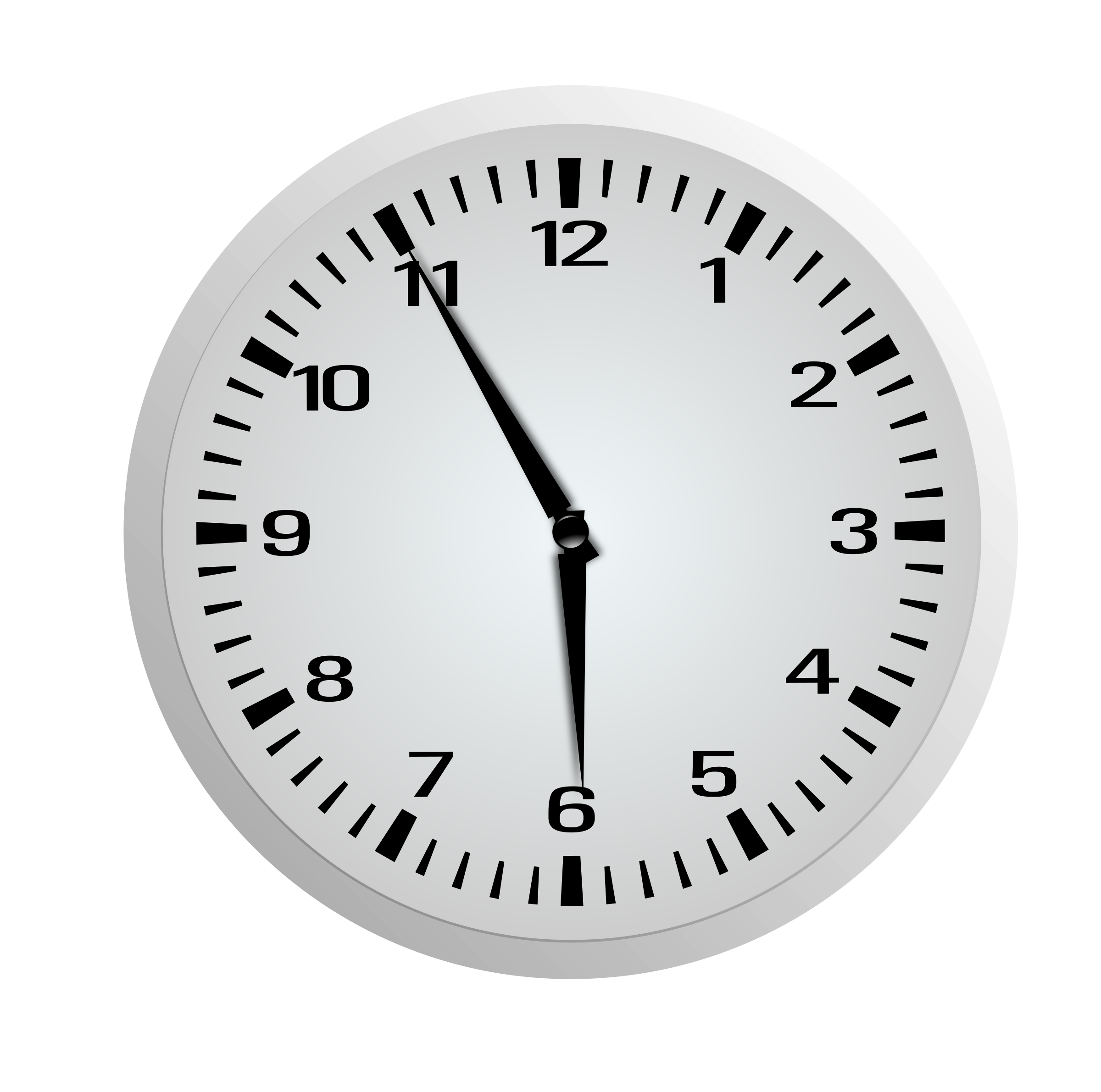 Clipart Five Minutes Before Six 5 55