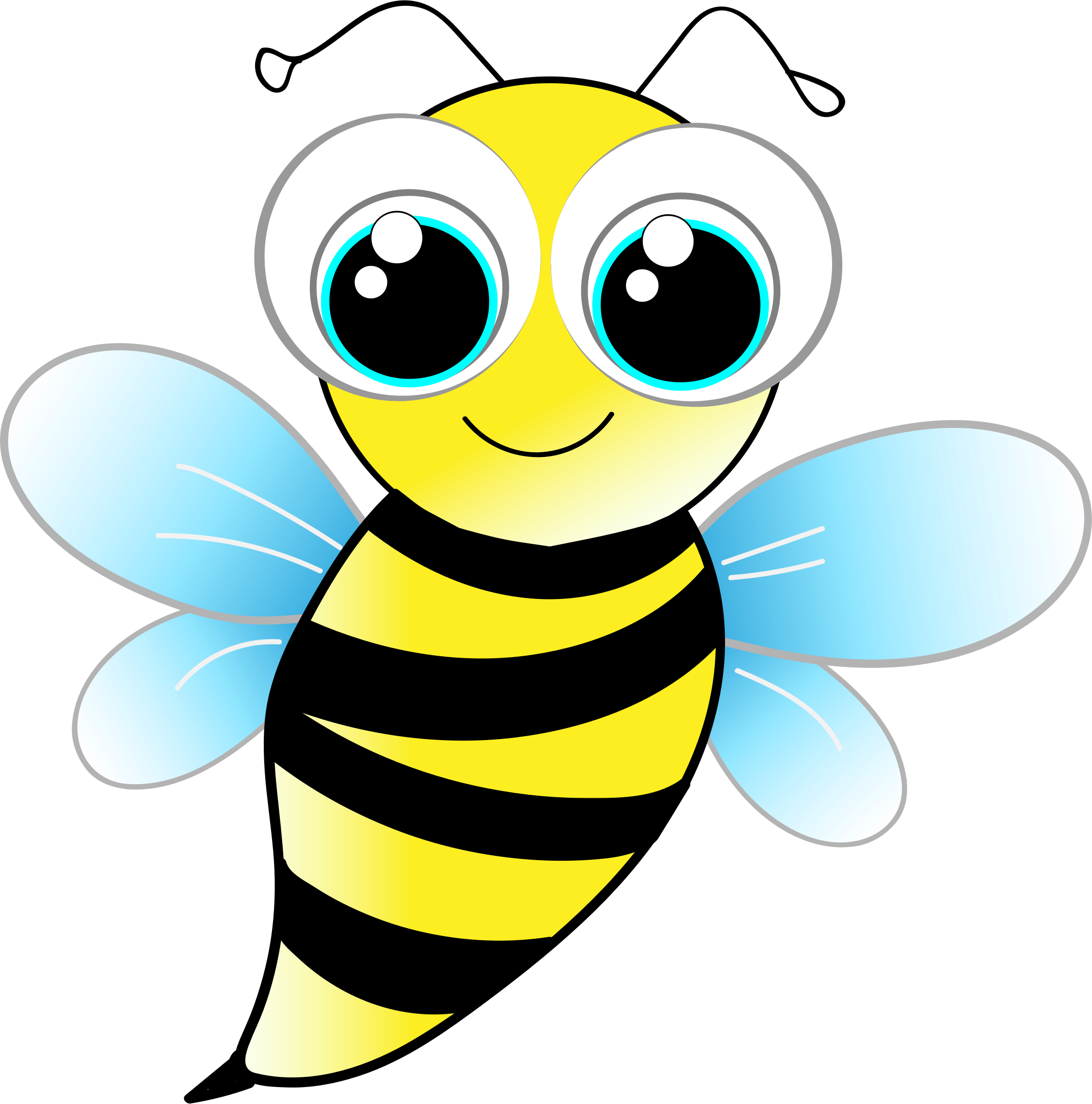 free cute bee clipart - photo #37