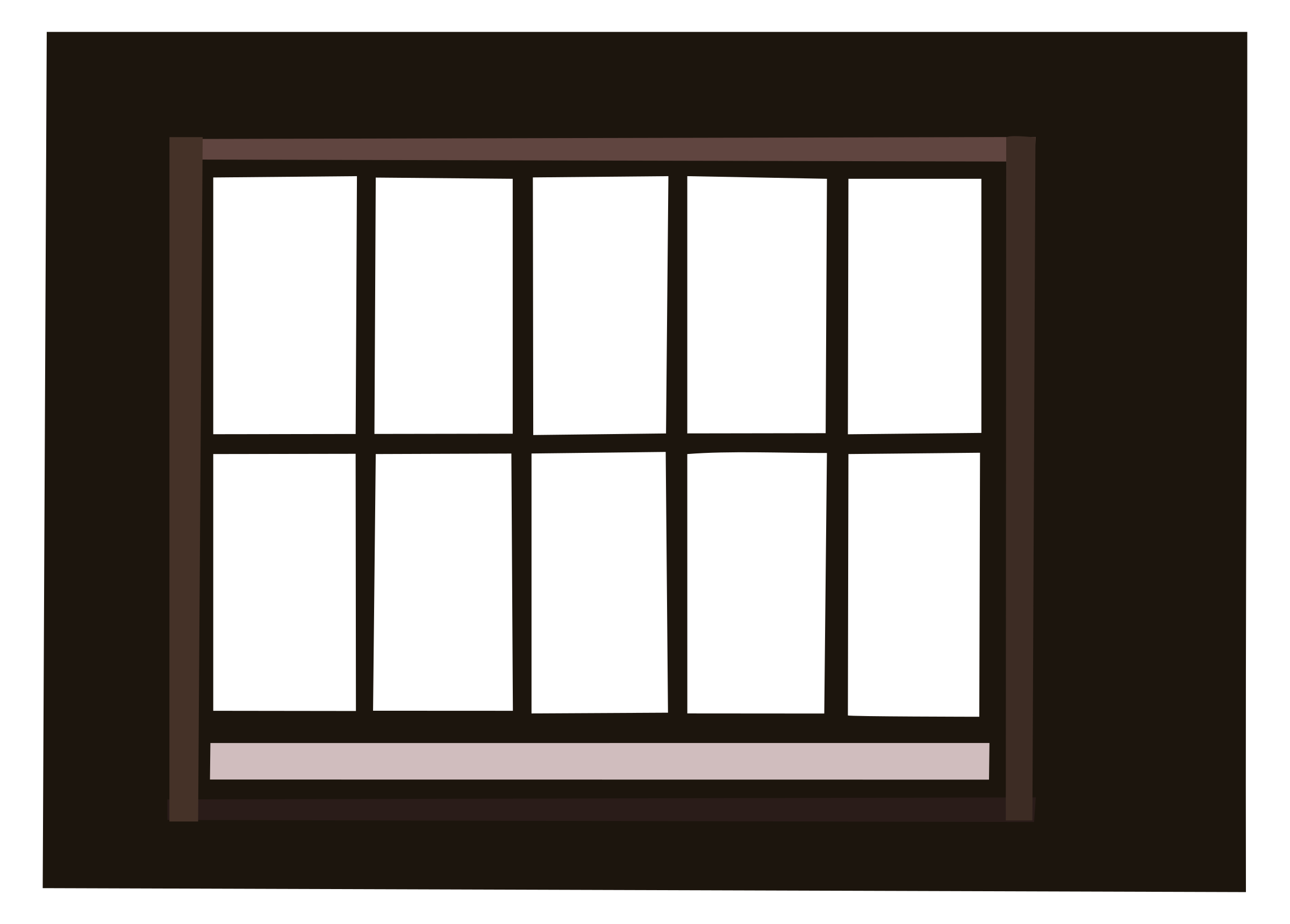 Clipart Window with lattice frame 