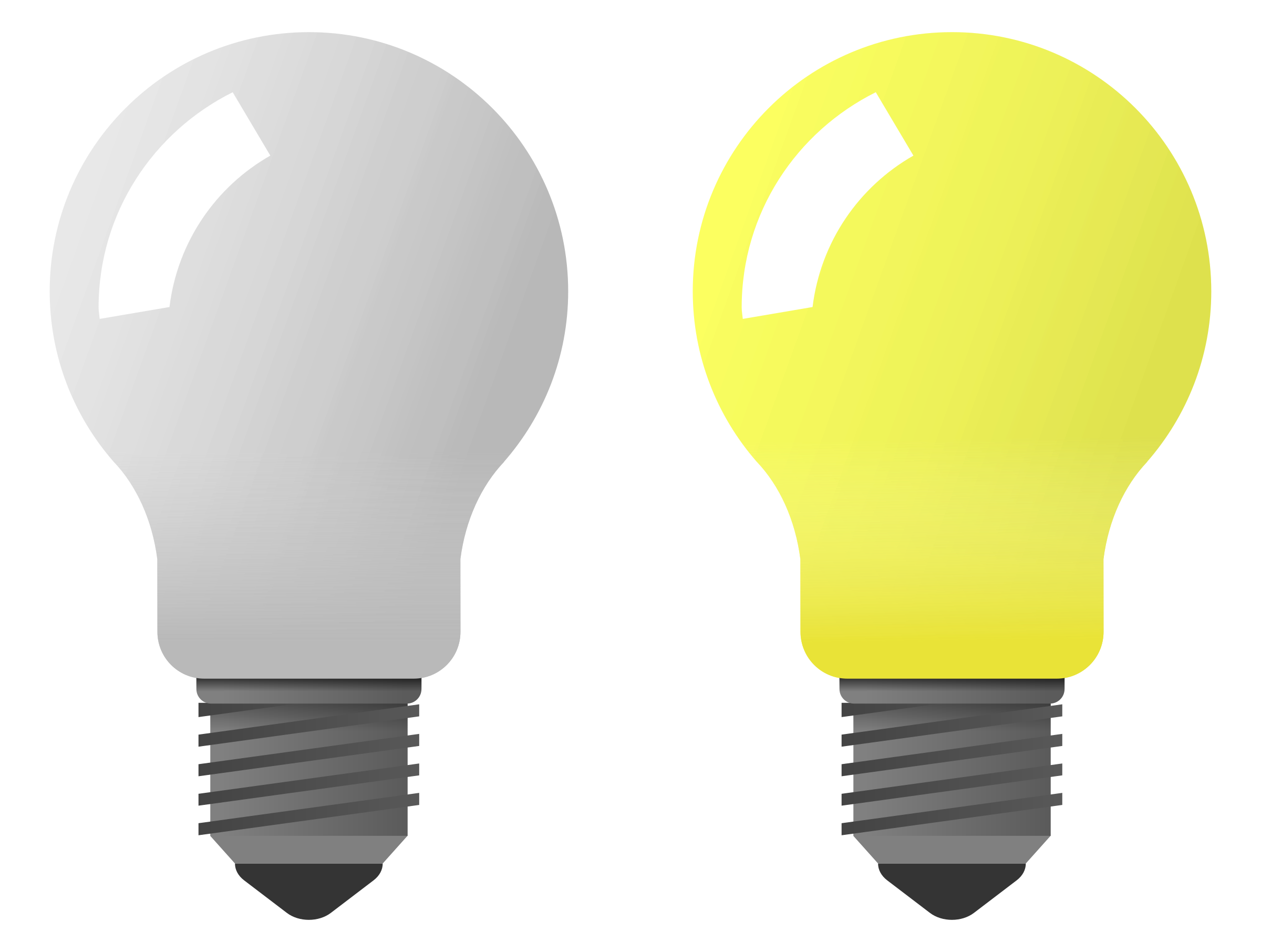 light bulb on and off images