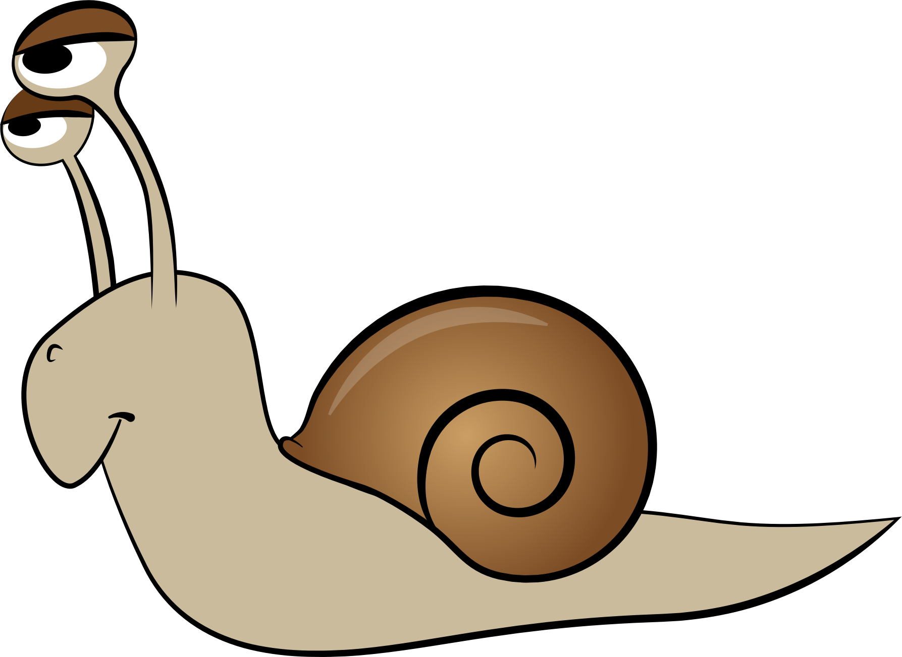 Clipart Cartoon Snail