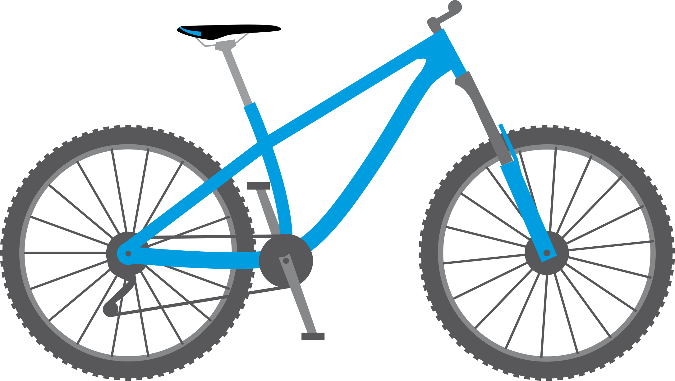 blue bike clipart - photo #7