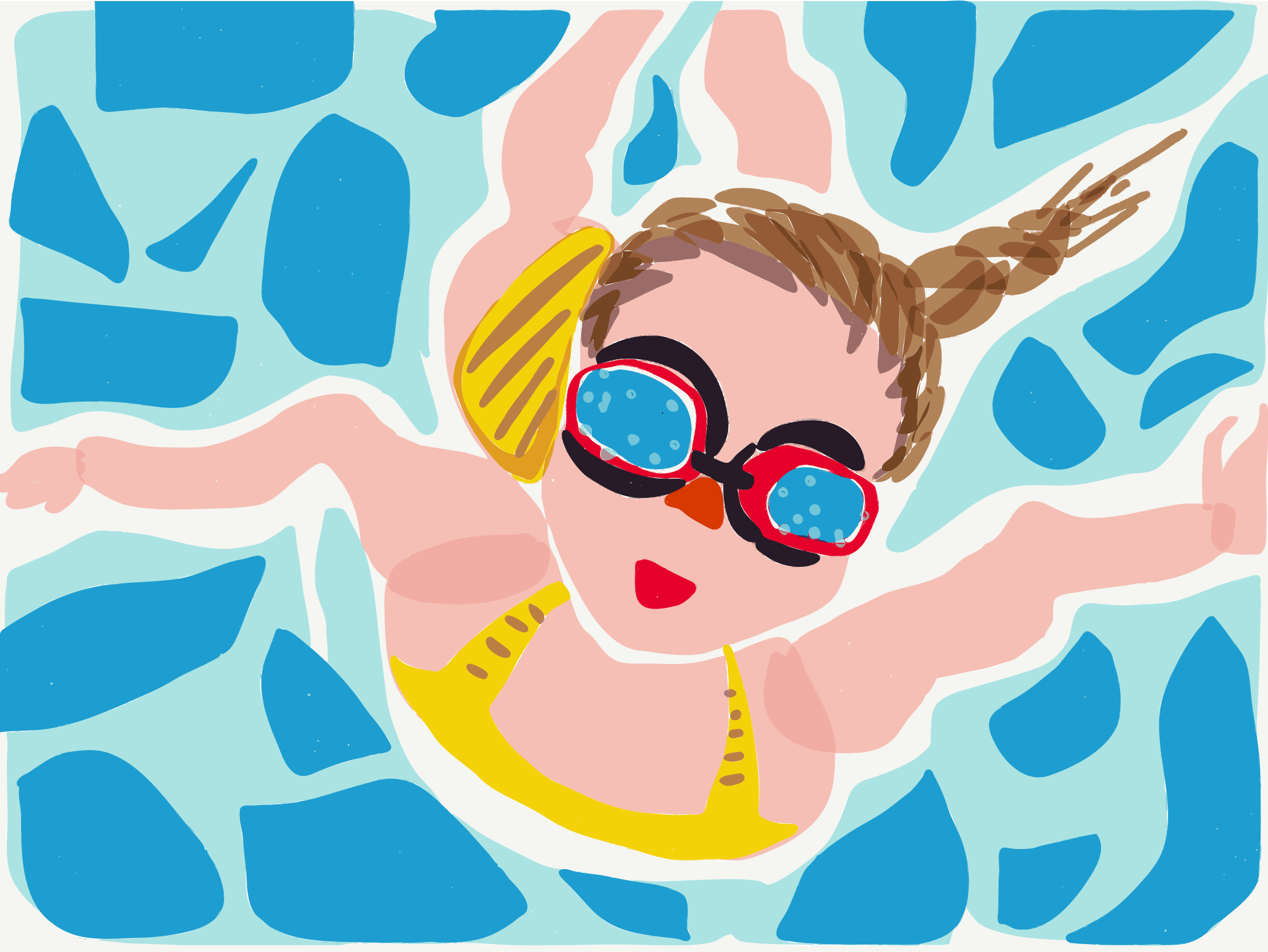 DailySketch31: Summer Swimming by jilllio