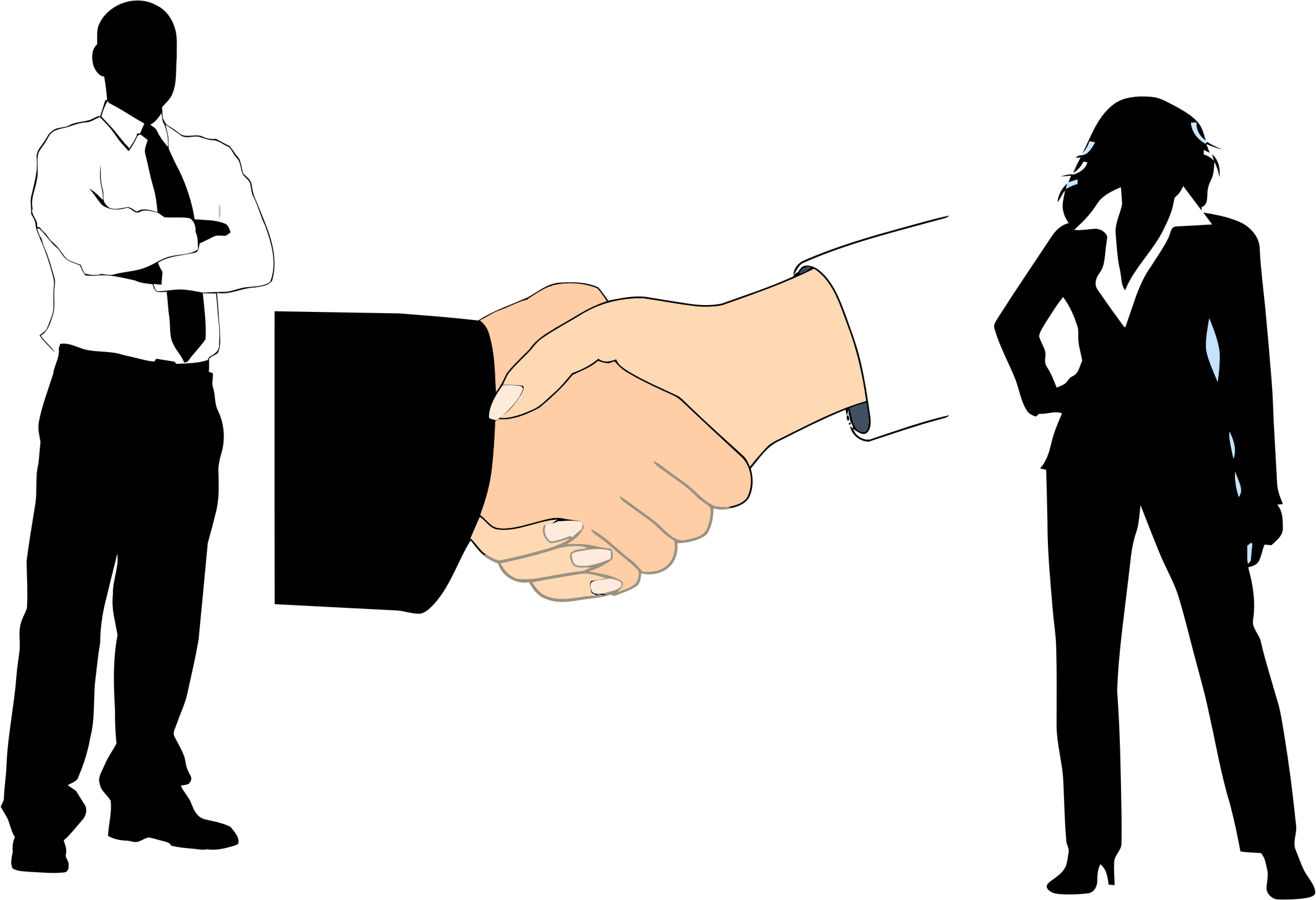 office clipart handshake - photo #30