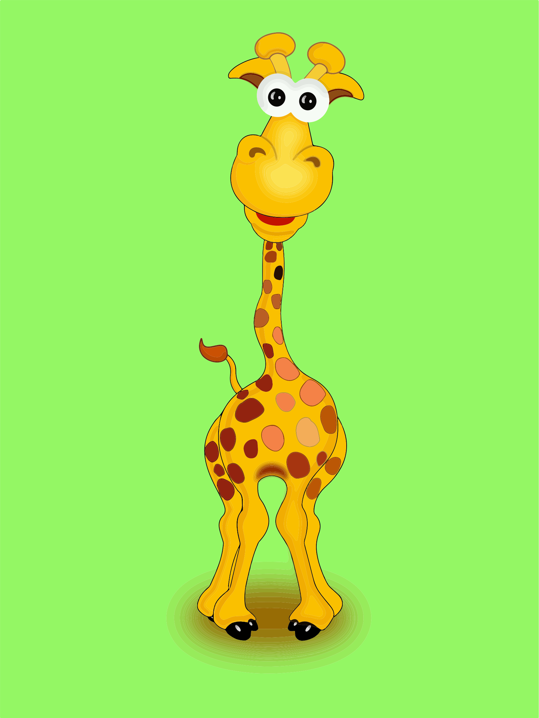 Clipart - Giraffe Cartoon