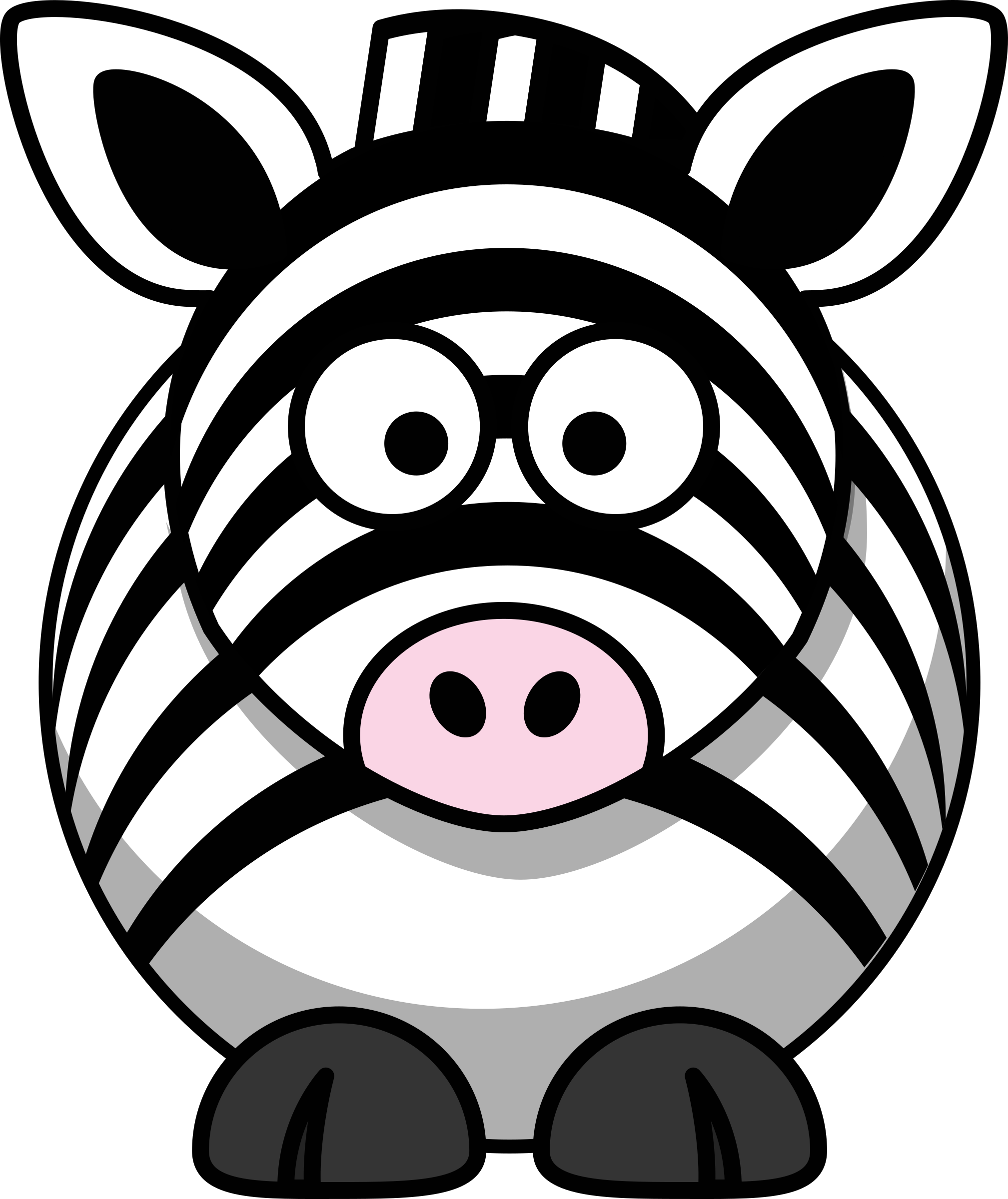 Clipart Cartoon zebra