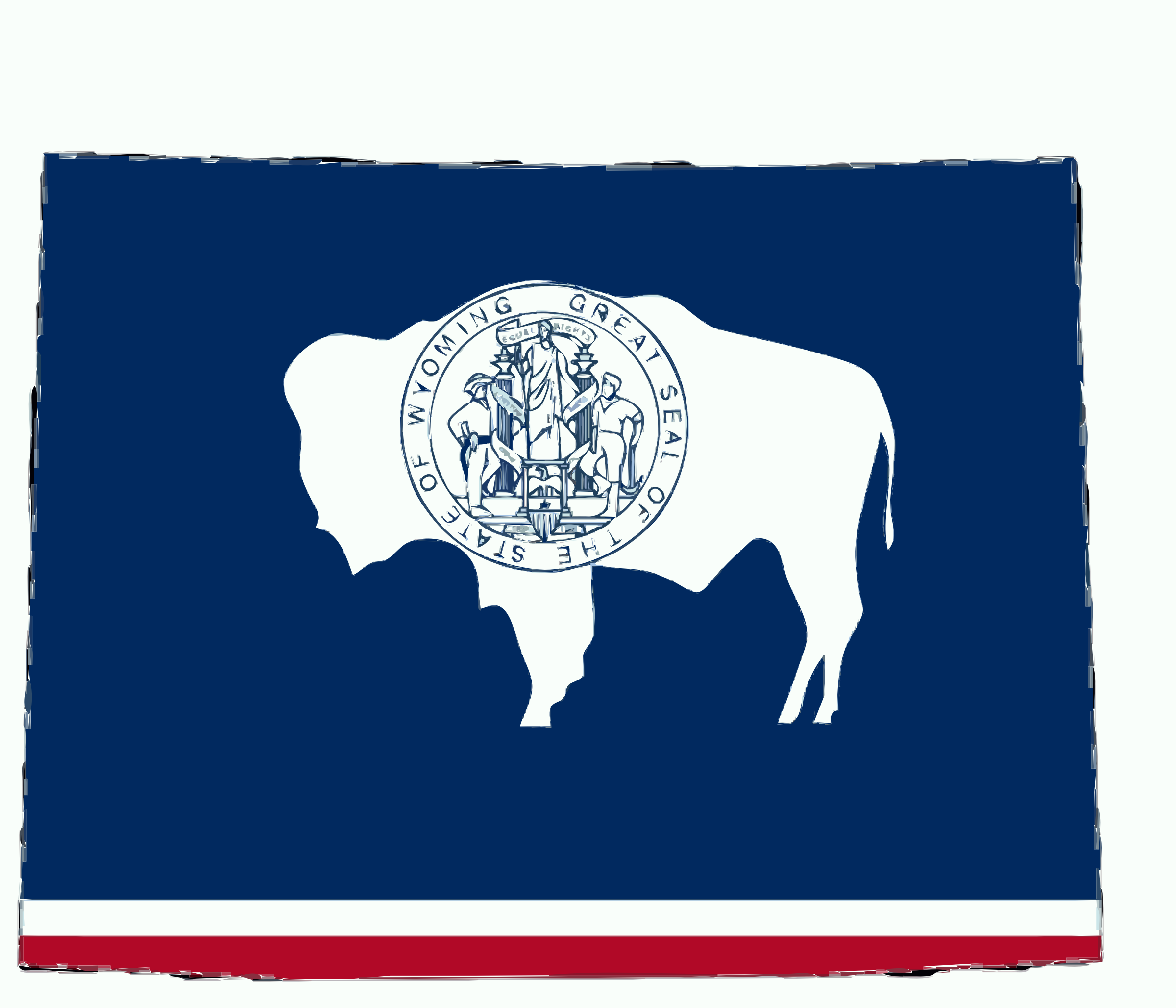 Вайоминг символ штата. Флаг Вайоминга. Вайоминг герб. Символы Штатов США. 1970 год символ штата сша