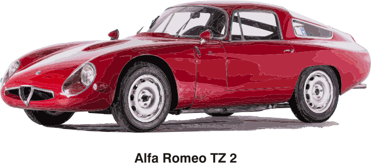 Clipart - Alfa Romeo TZ2, year 1965
