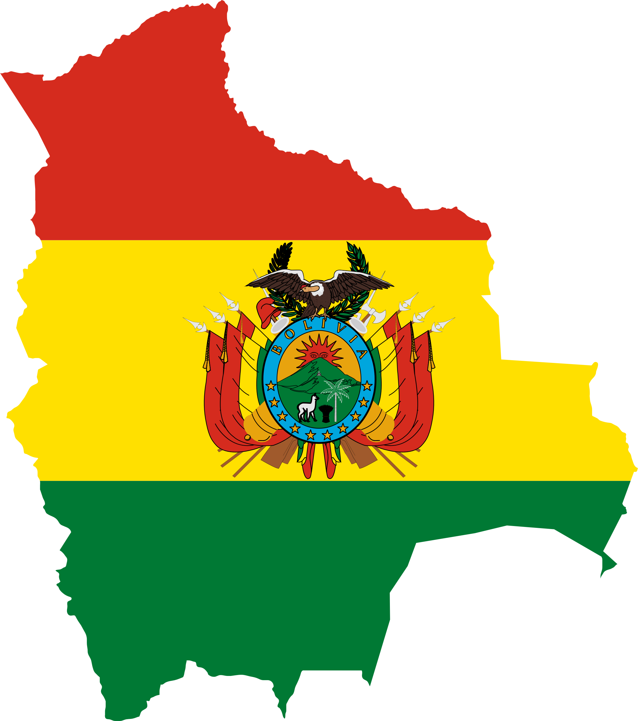 Bolivia Flag Png - Bolivia brushy flag design - Transparent PNG & SVG ...