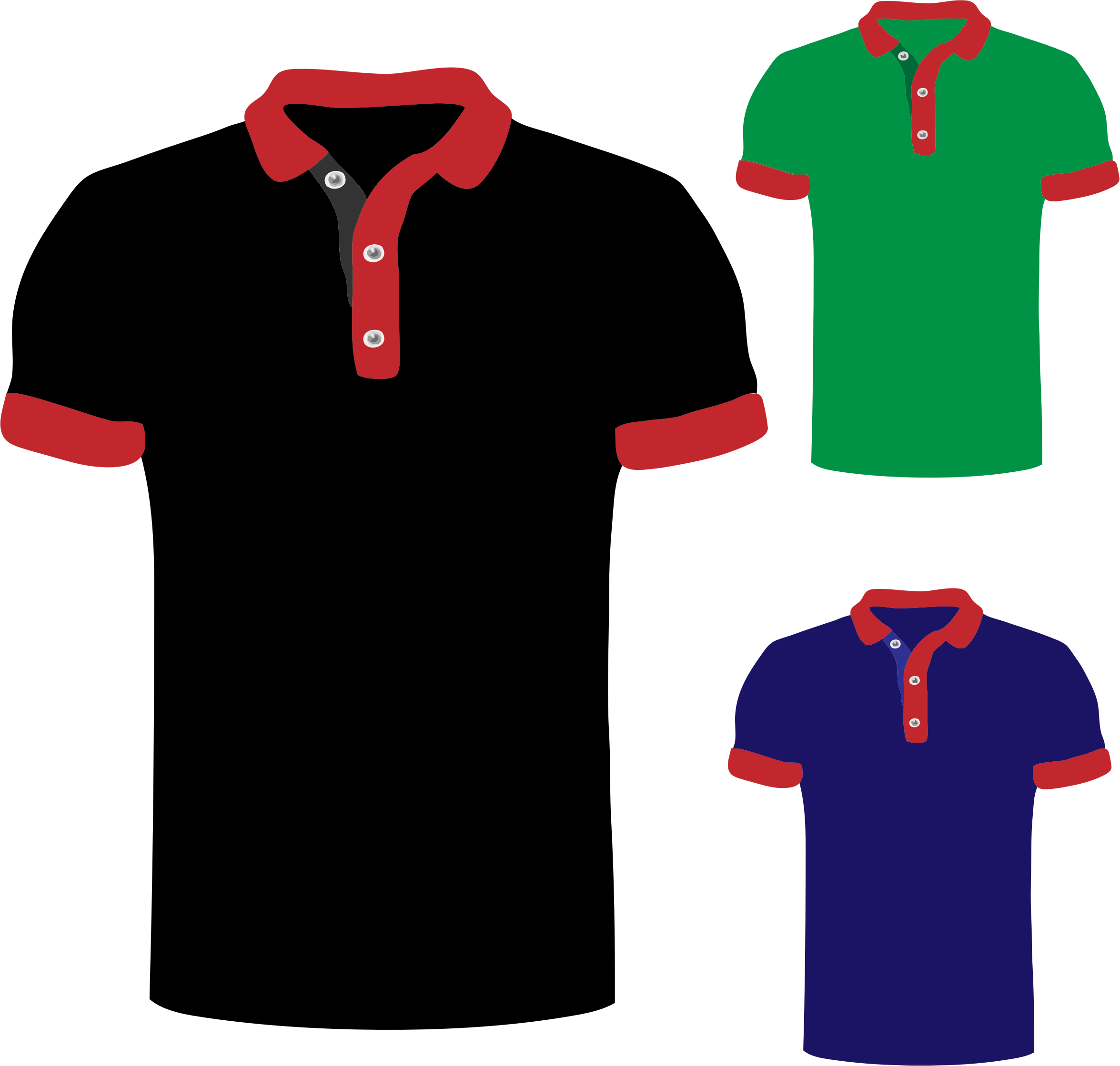 vector shirt collar template Polo Shirts Clipart