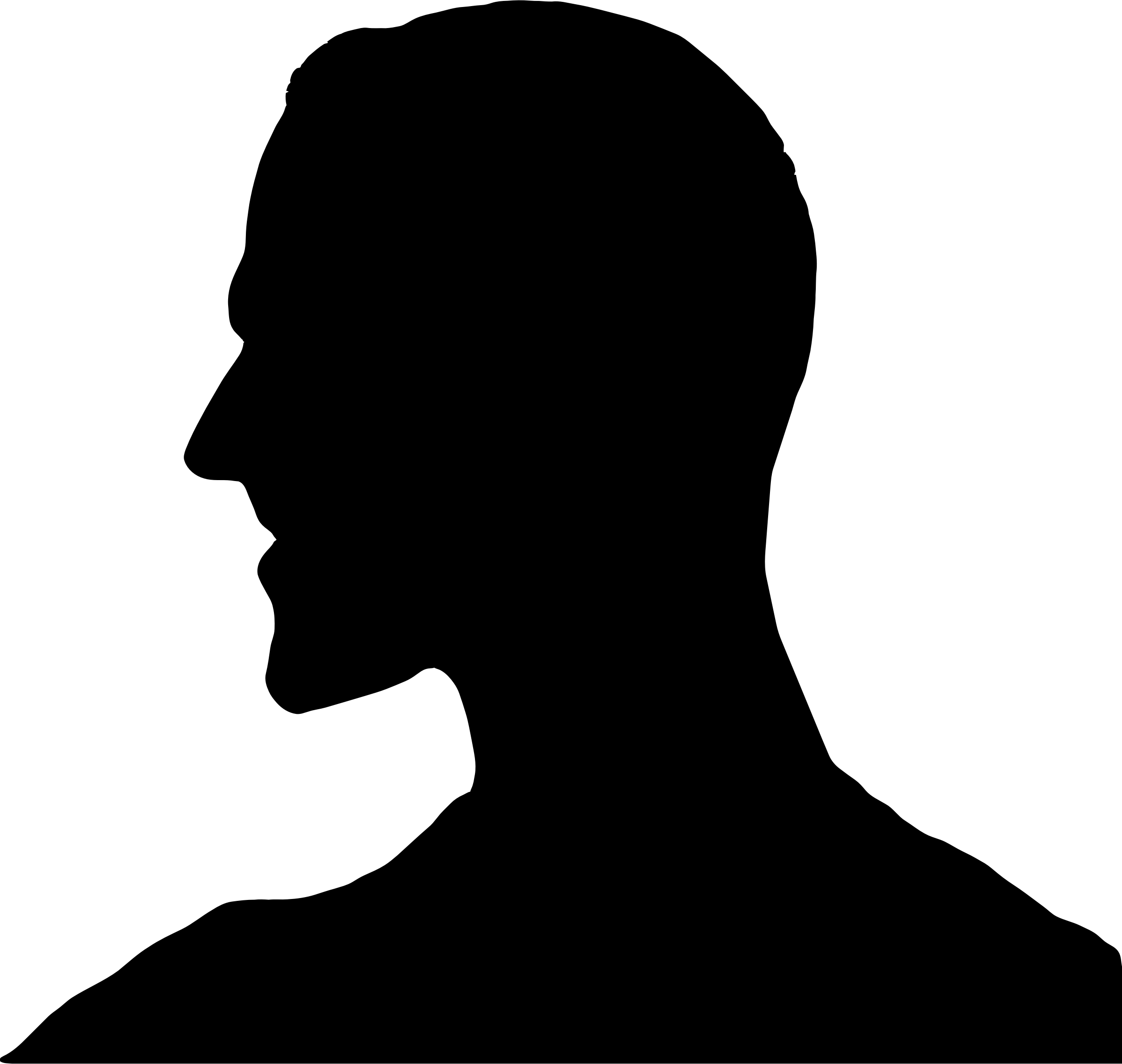 mans head silhouette