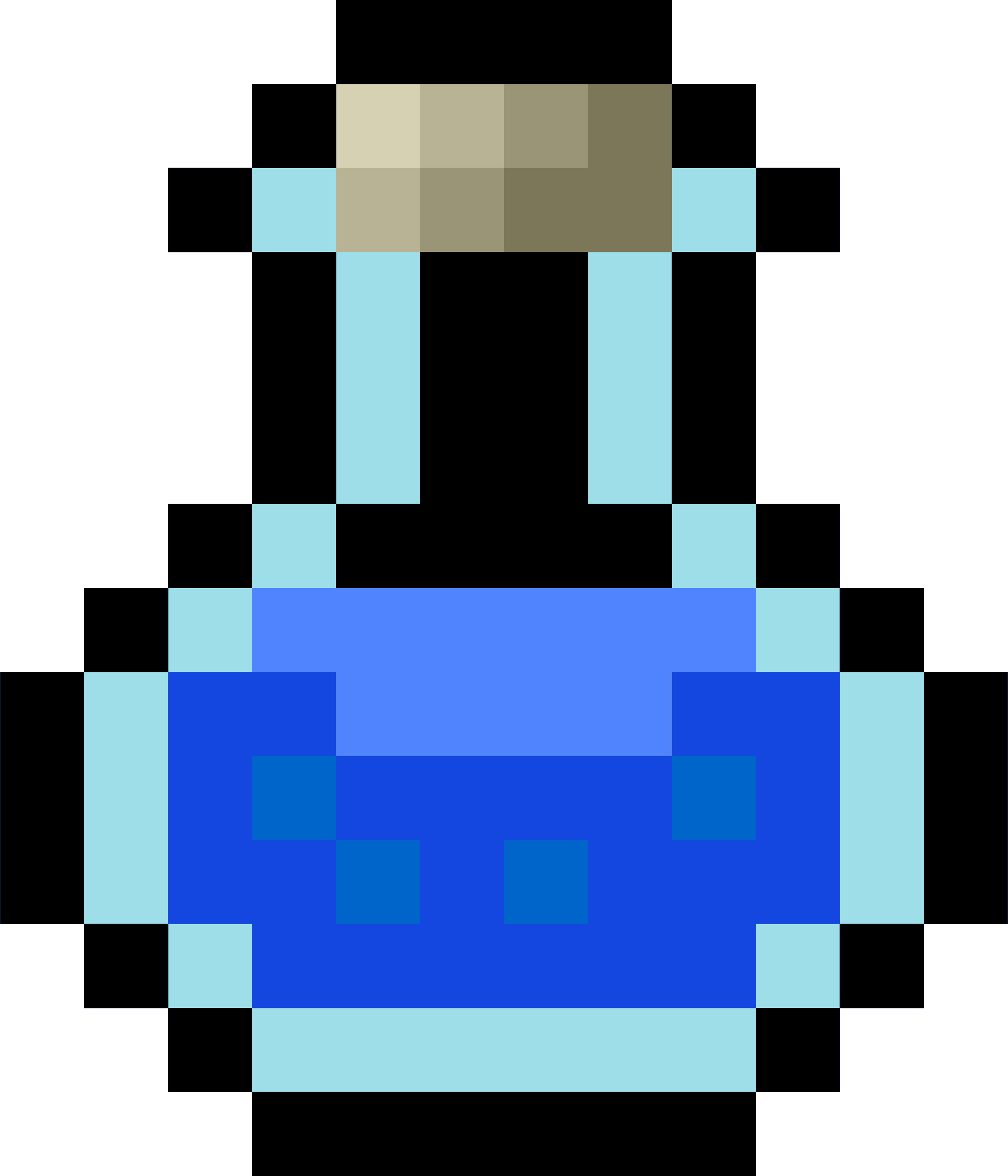 clipart pixel potion blue