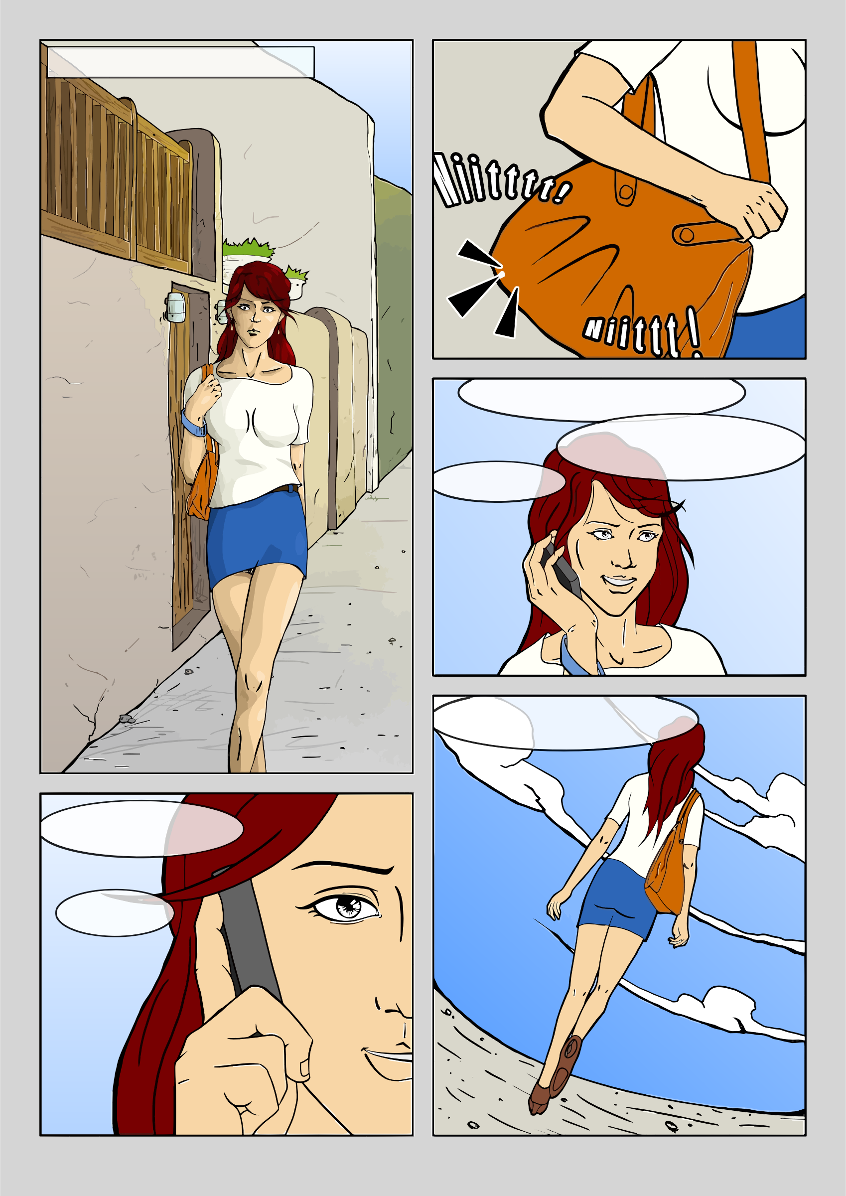 comic strip illustrations of women
