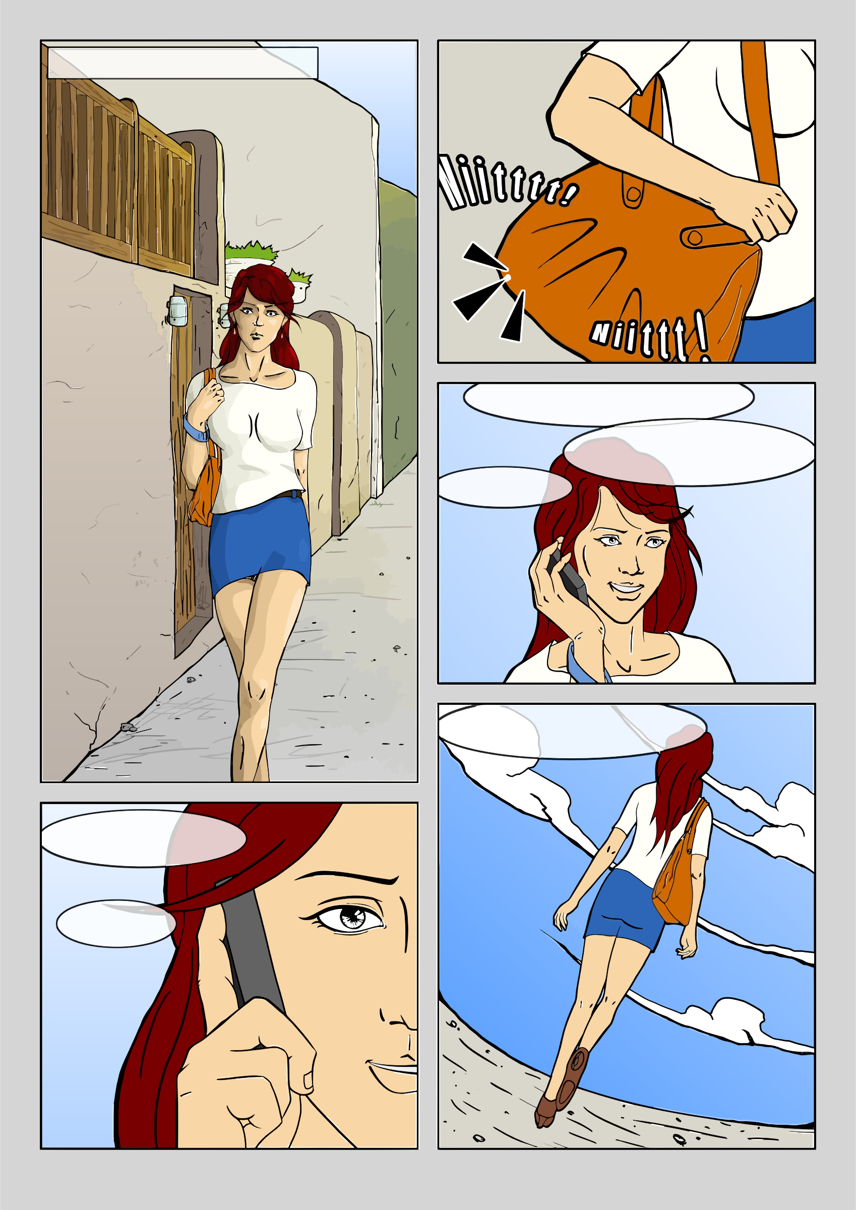 Clipart Woman Comic Strip