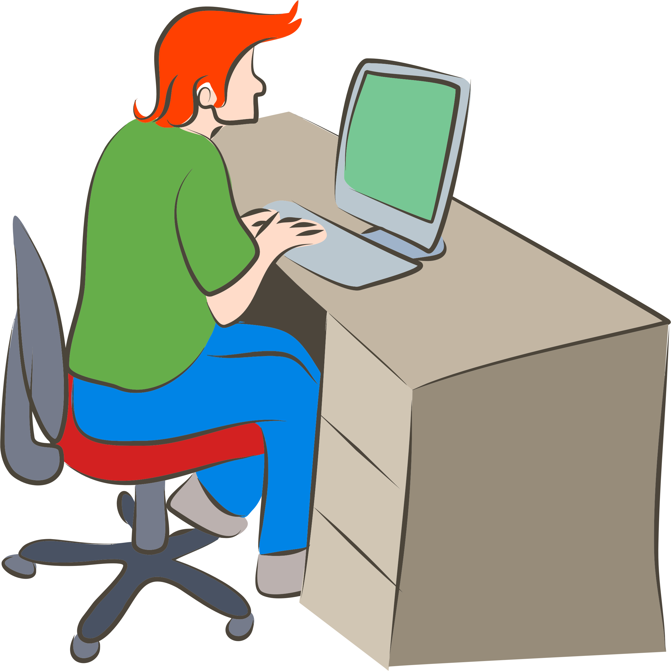 clipart man with laptop - photo #16
