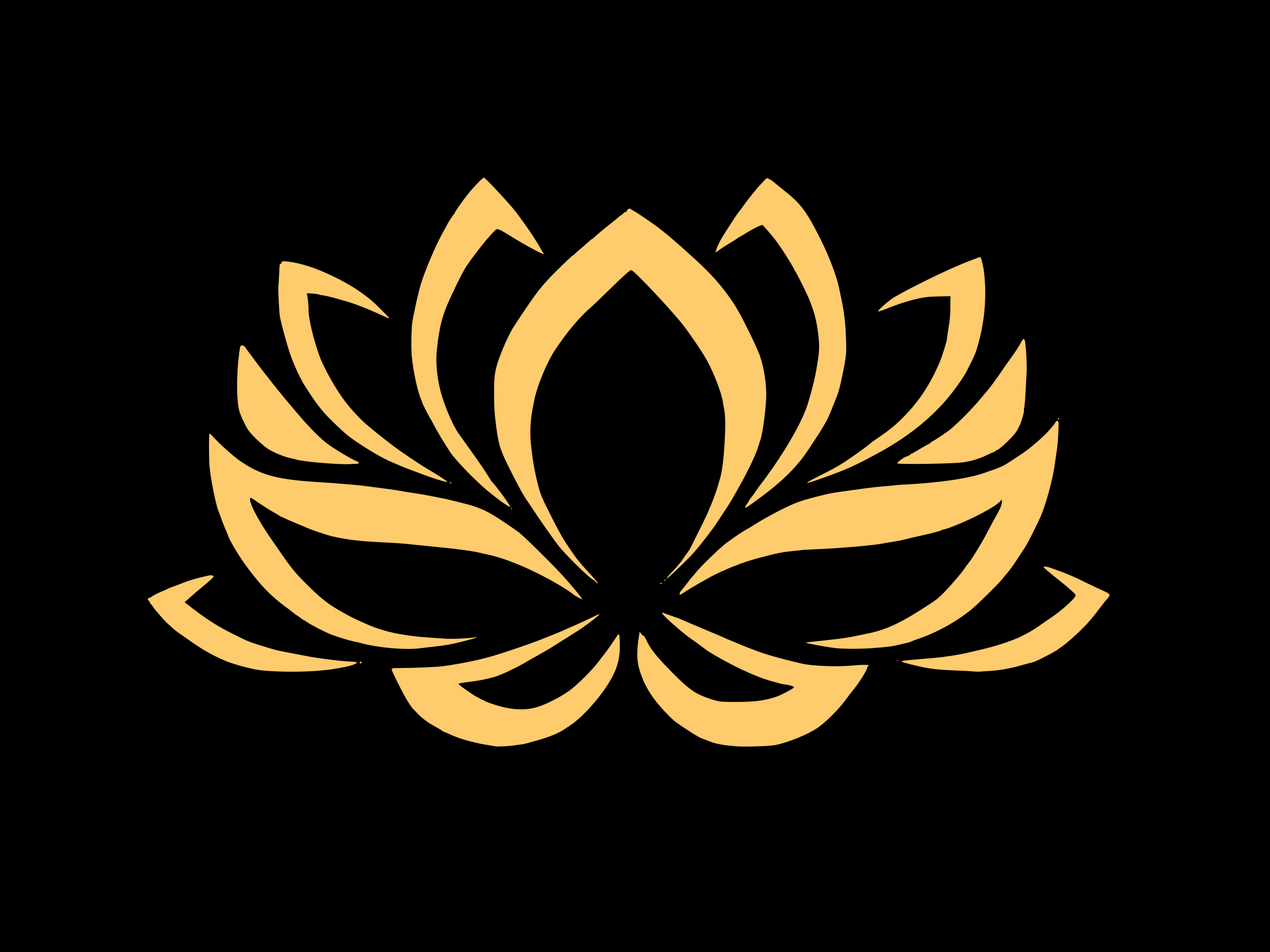 Clipart - Golden lotus