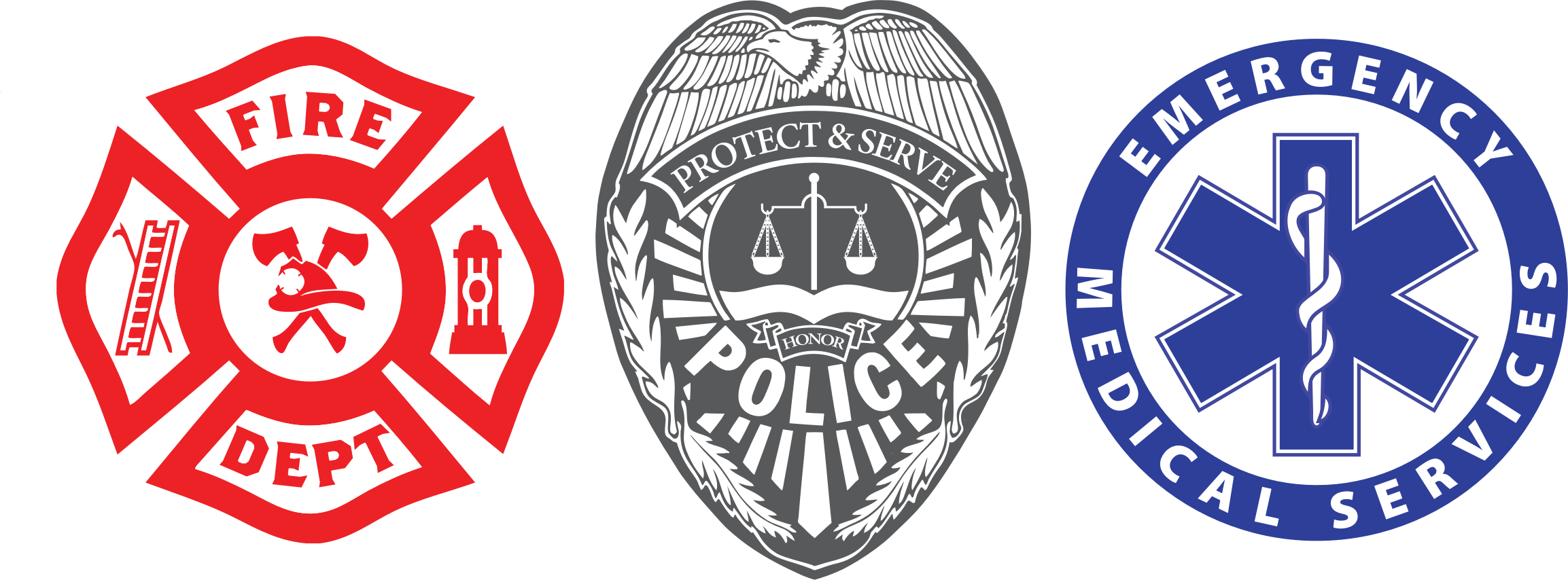 Clipart First Responders Three