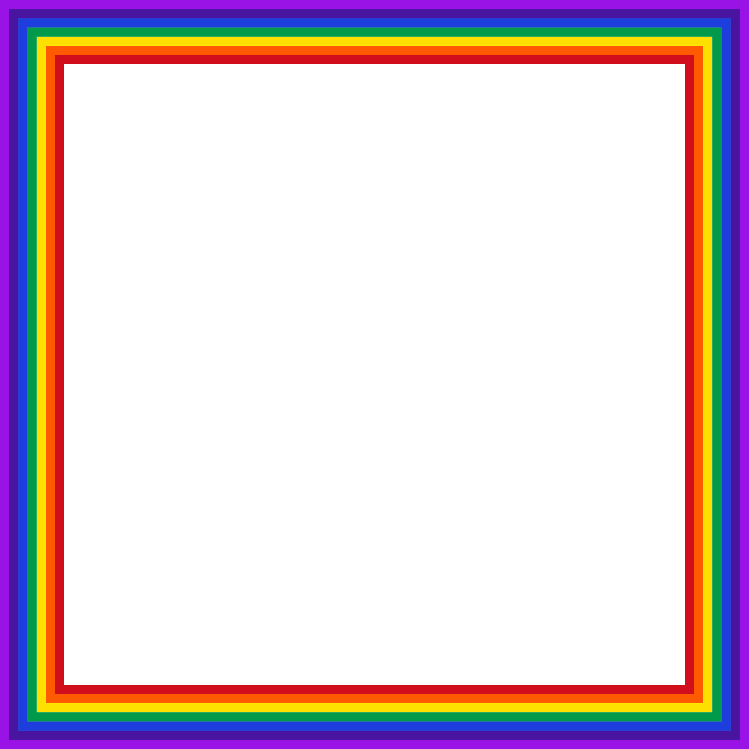 Clipart - Rainbow Square 2