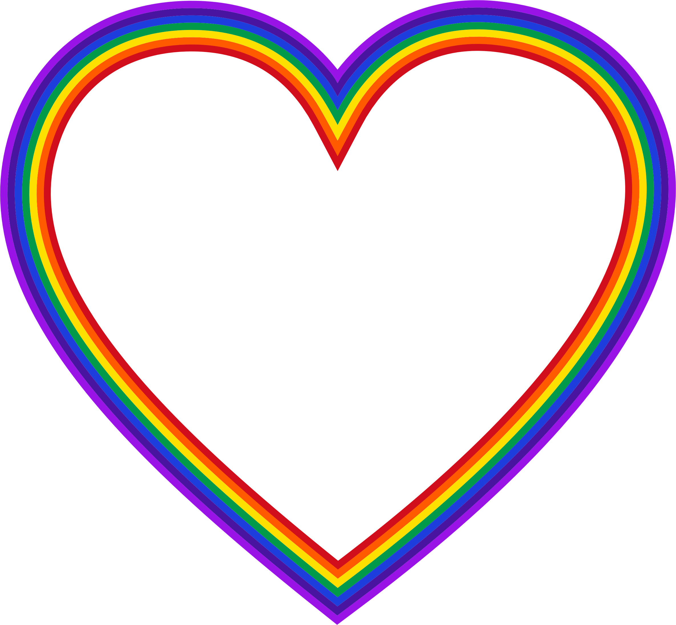 free rainbow heart clip art - photo #21