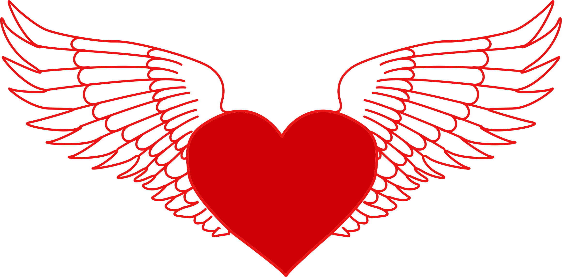Download Clipart - Flying Heart