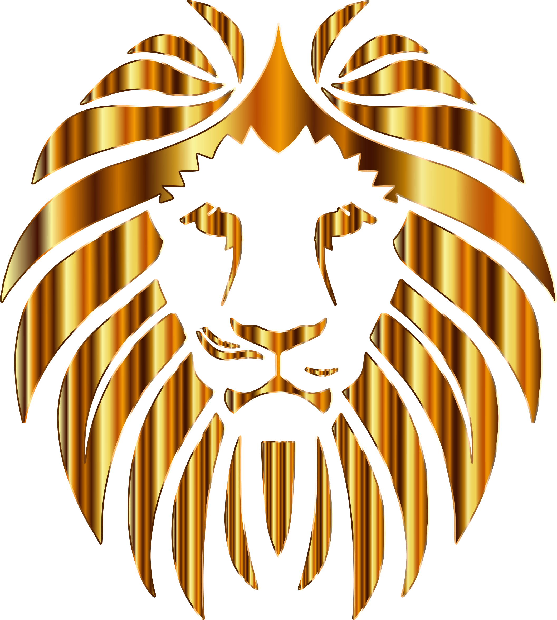 Clipart - Golden Lion 10 No Background