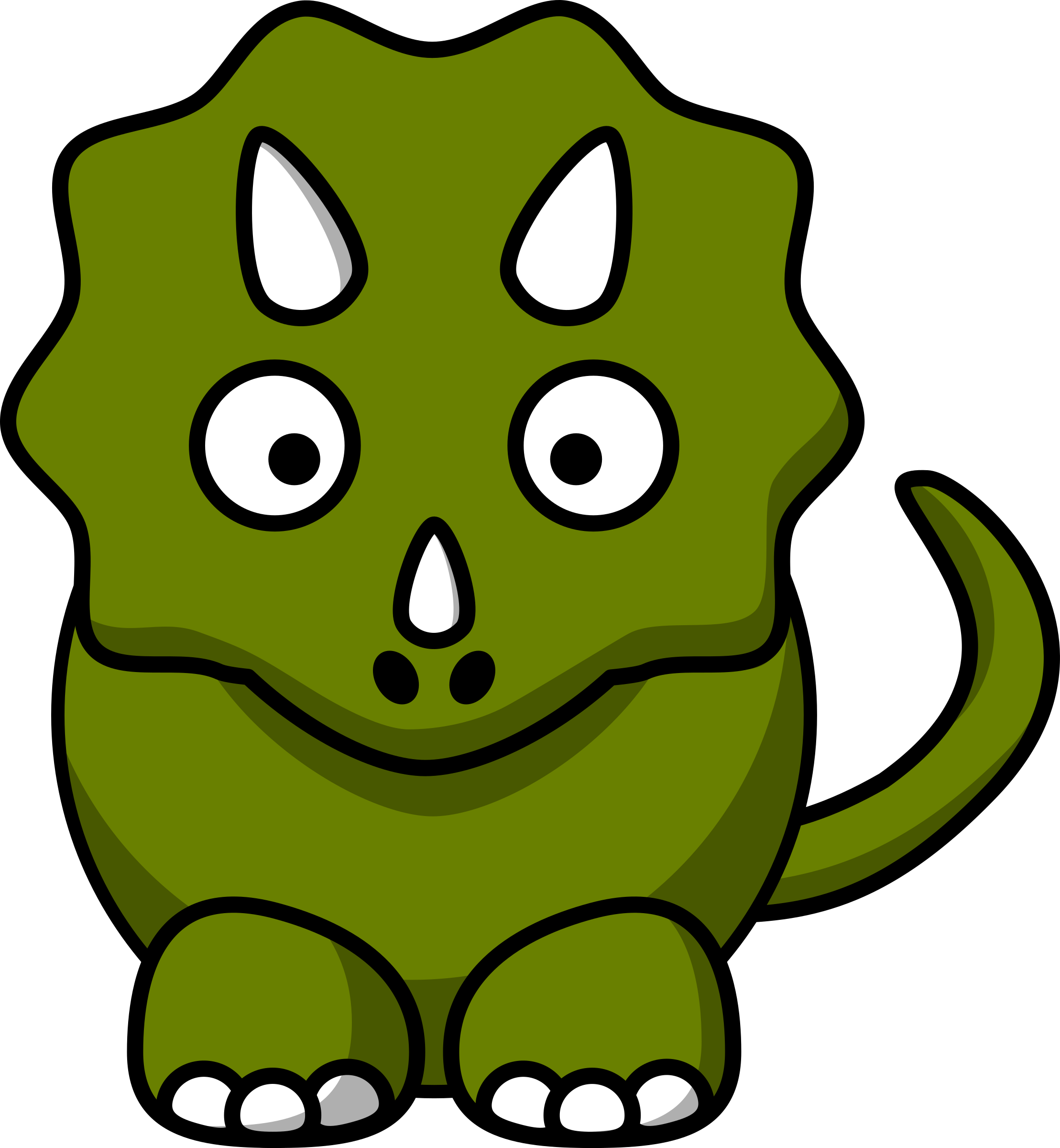 Clipart Cartoon triceratops