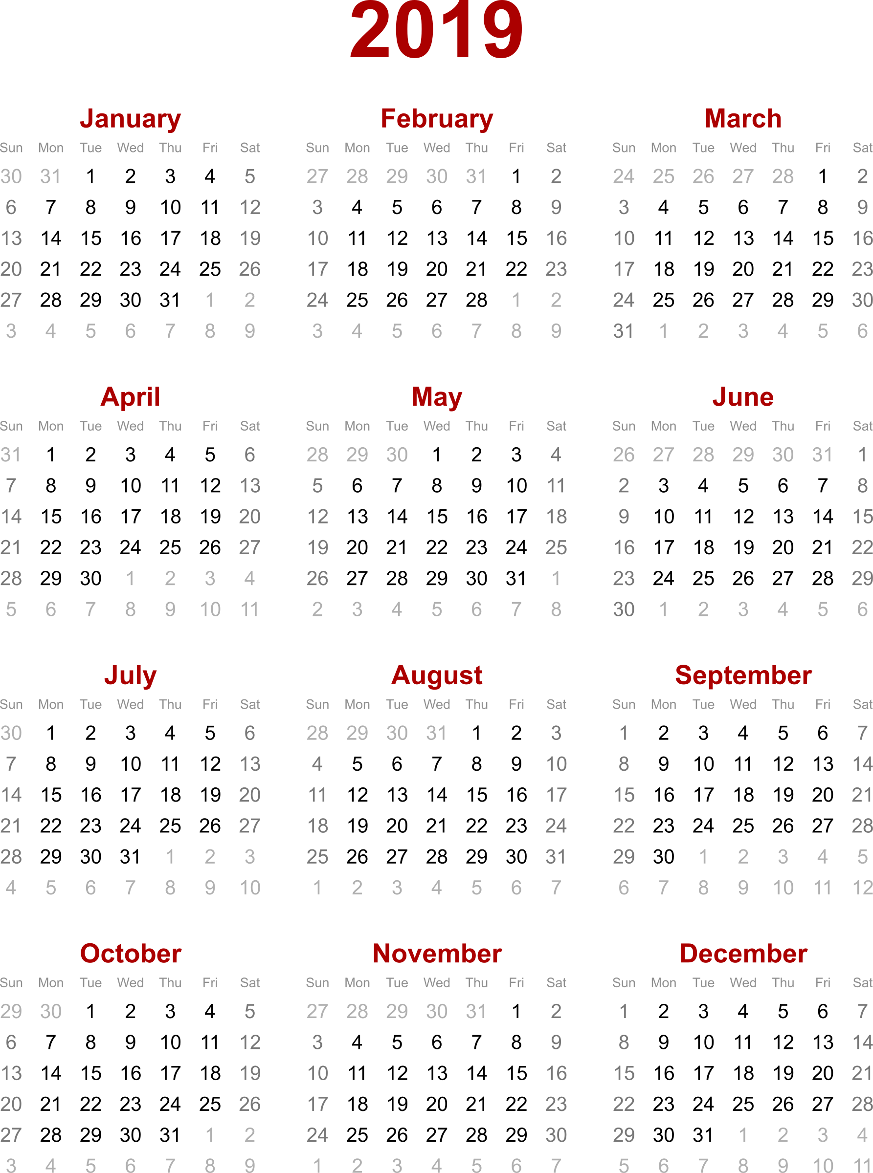 2019-yearly-calendar-free-download-cheetah-template