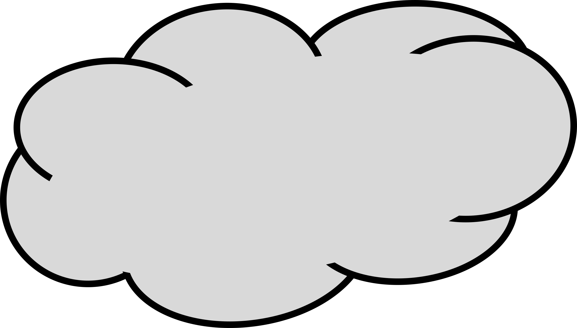 Clipart Grey Cloud 1