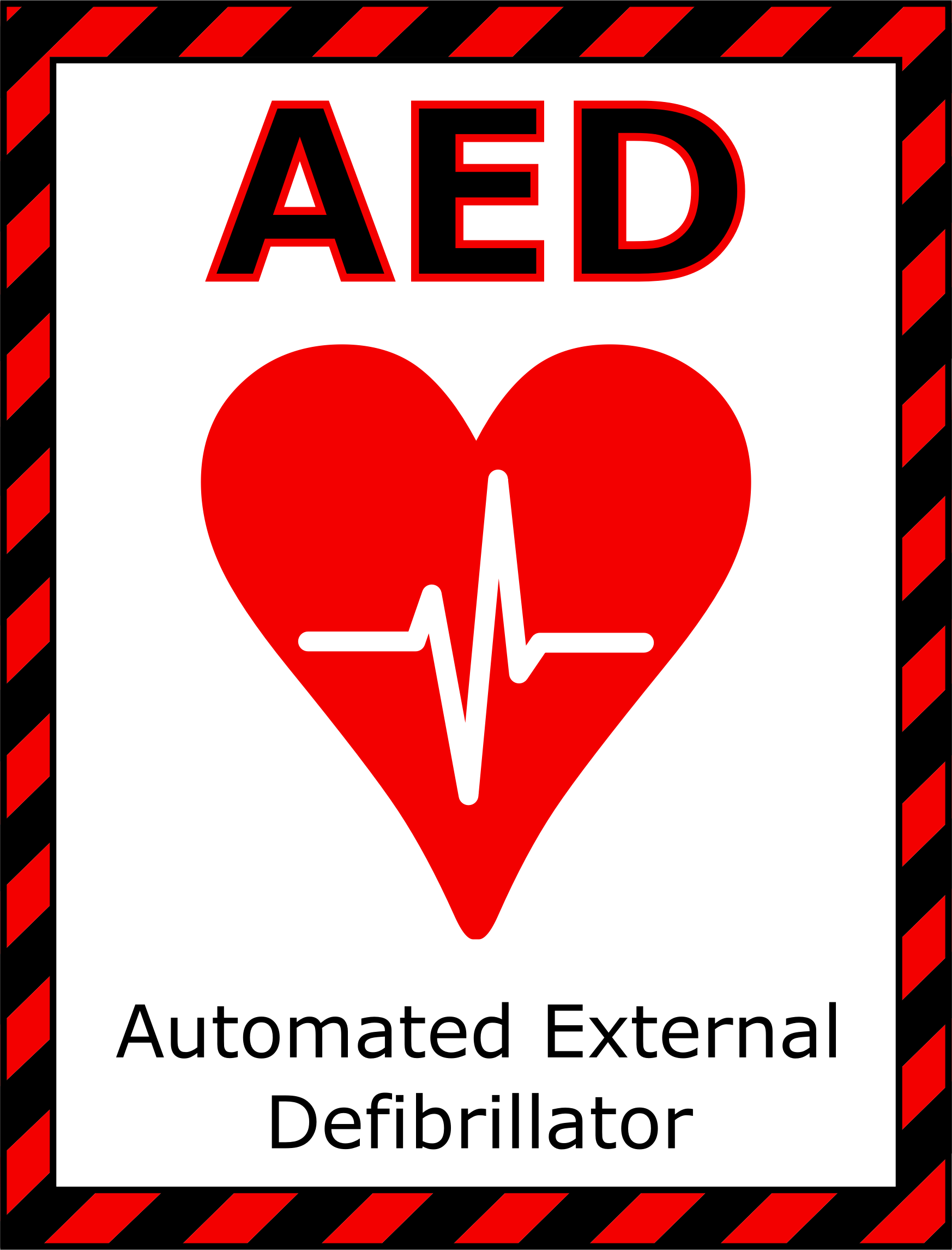 Clipart AED Sign 2