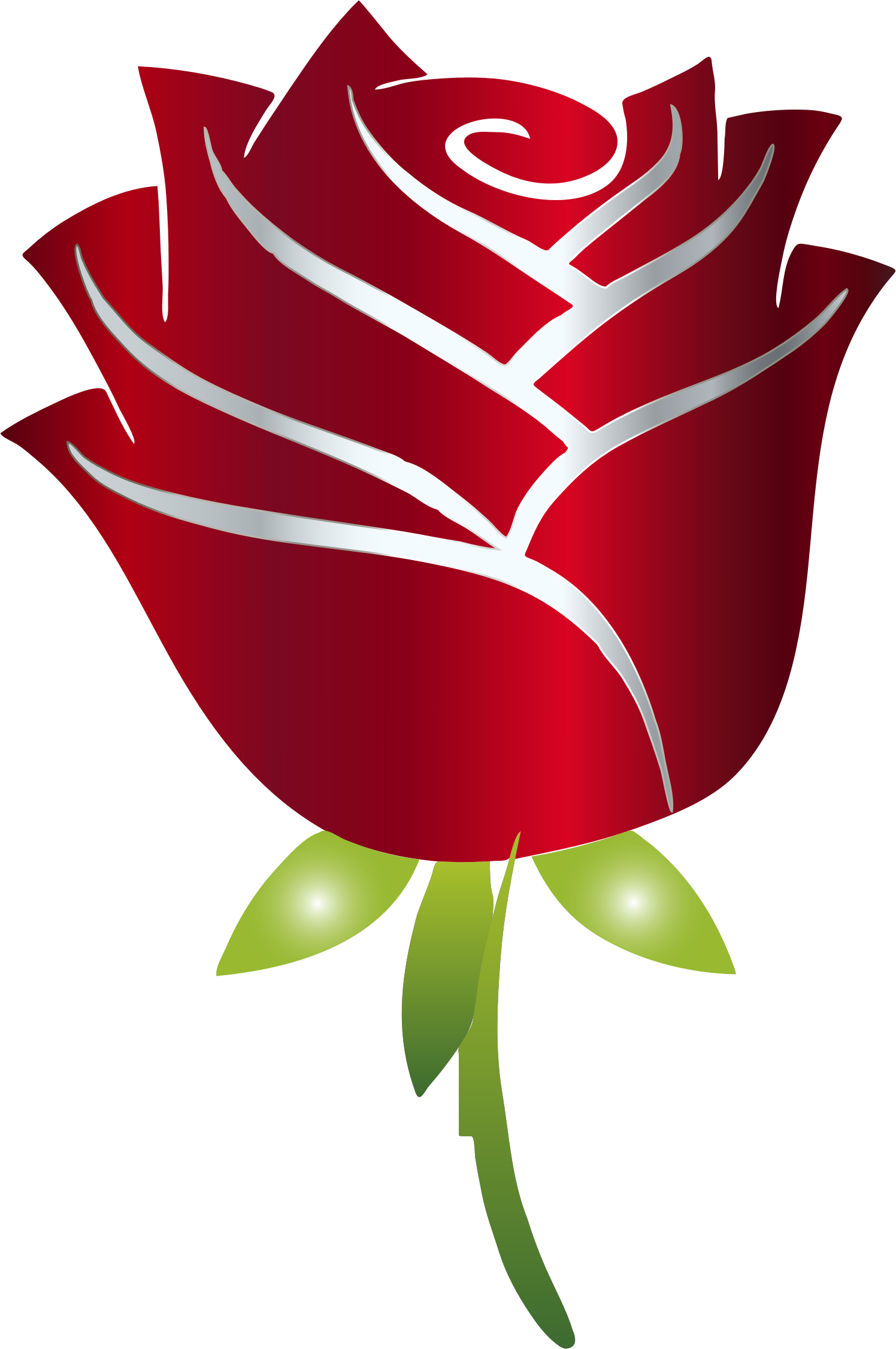 Download Clipart - Stylized Rose Enhanced