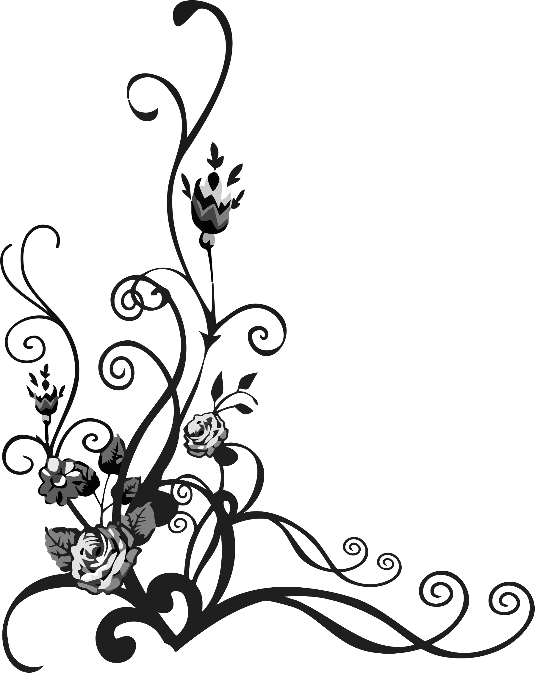 free flower flourish clipart - photo #22