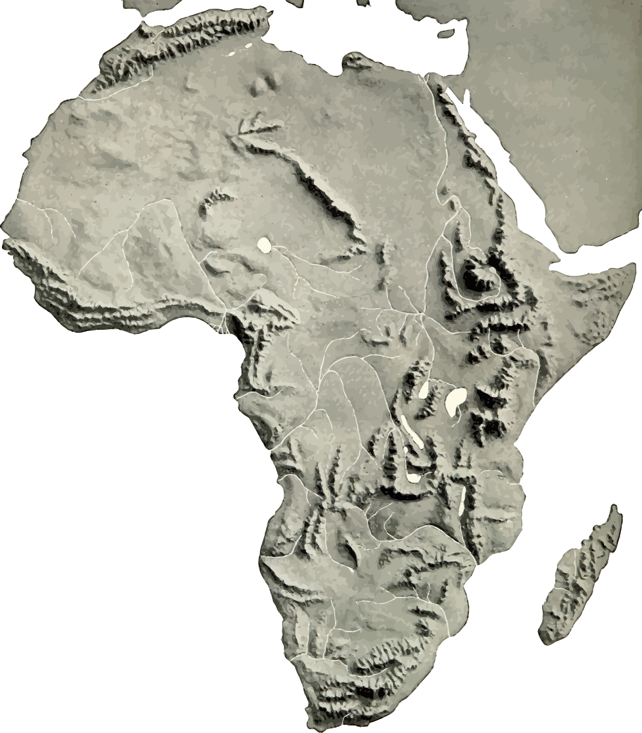 Relief Map Africa Googlesamp