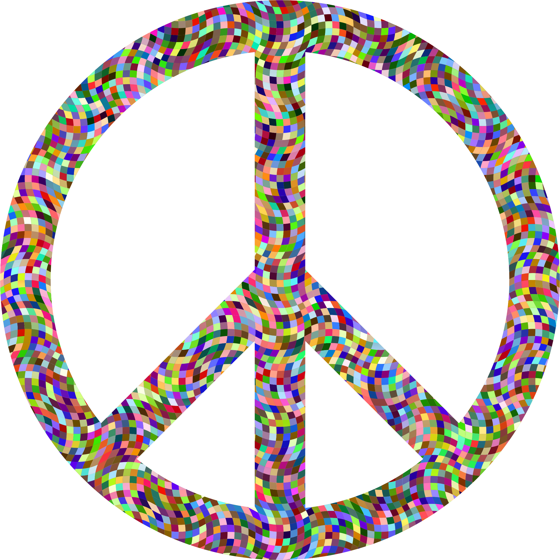 symbol and pdf sign Peace  Clipart  Sign Confetti Prismatic