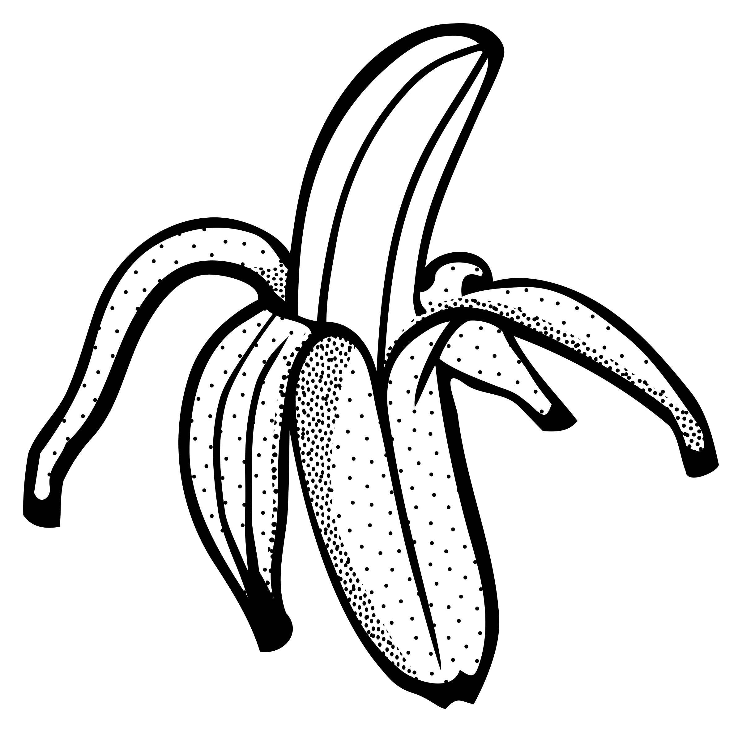 banana lineart